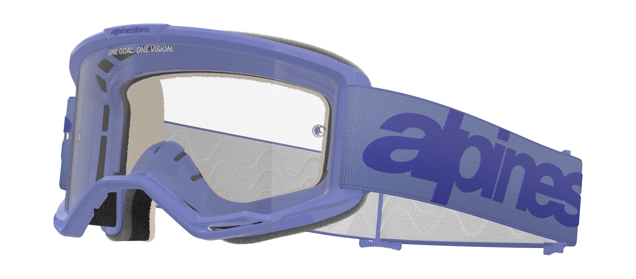 Alpinestars Motocross Goggle Vision 5 Wordmark - Purple - Clear