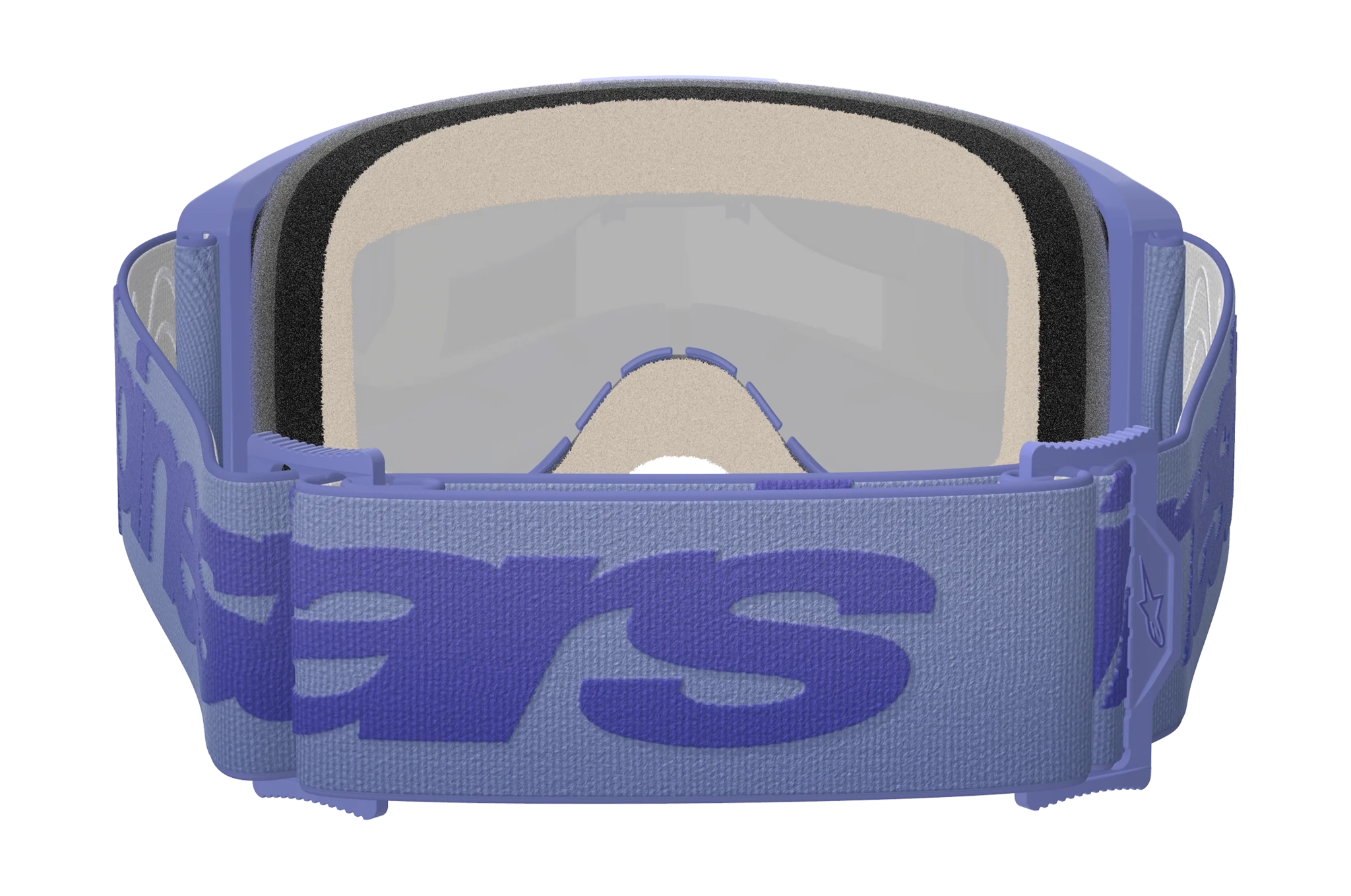 Alpinestars Motocross Goggle Vision 5 Wordmark - Purple - Mirror Blue