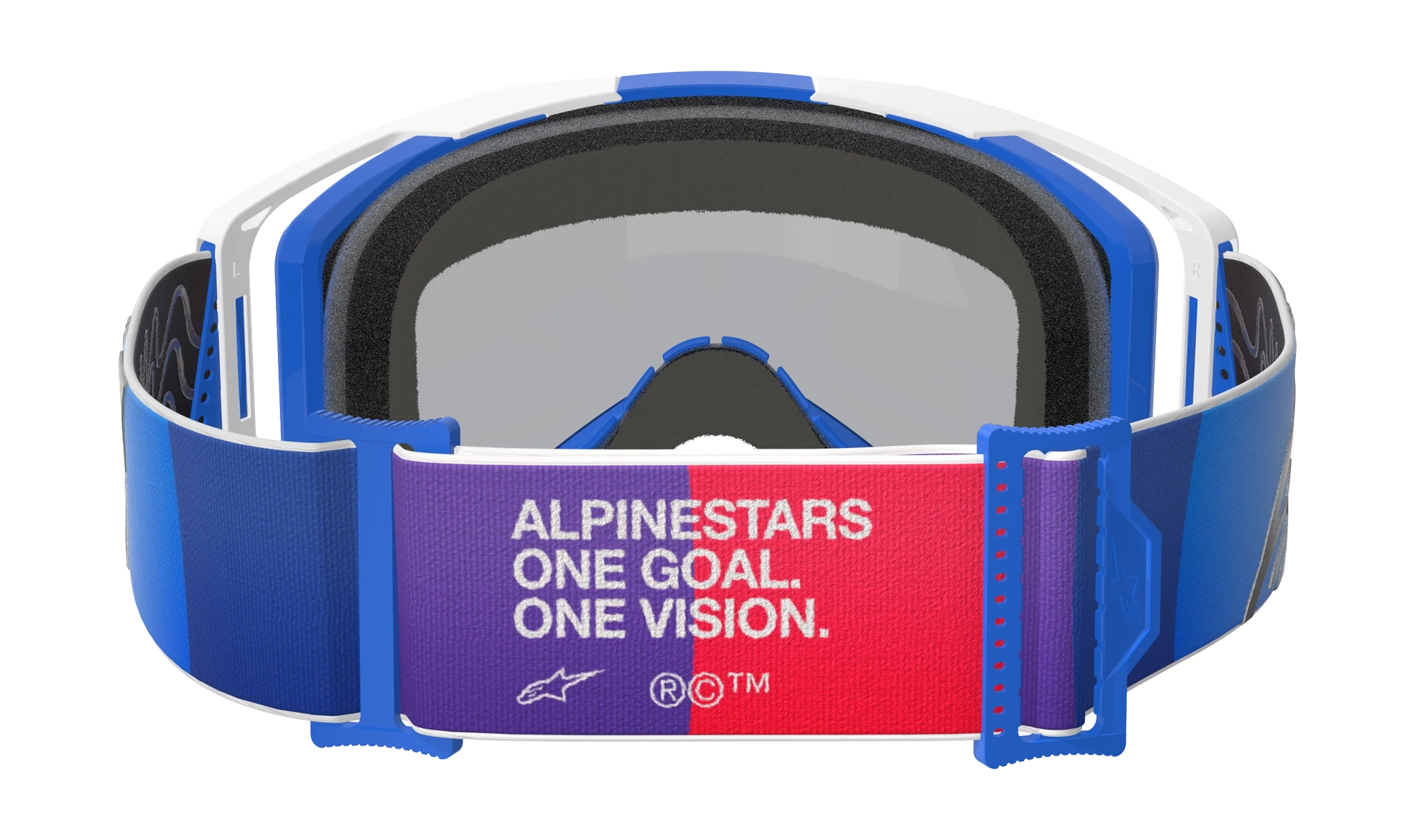 Alpinestars Motocross Goggle Vision 8 Corp - Blue / White - Mirror Blue