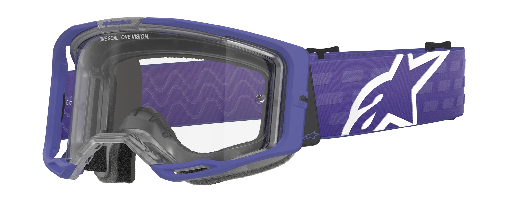 Alpinestars Motocross Goggle Vision 8 Corp - Purple - Clear
