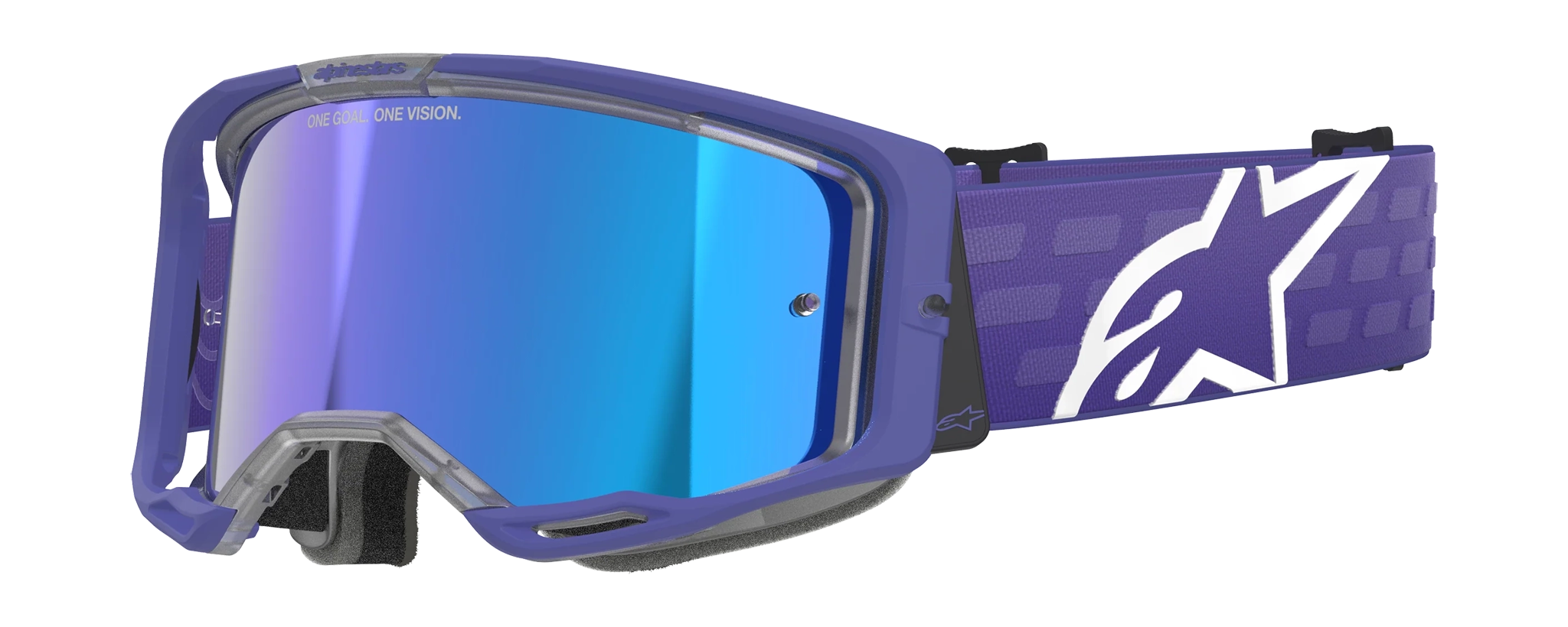 Alpinestars Motocross Goggle Vision 8 Corp - Purple - Mirror Blue