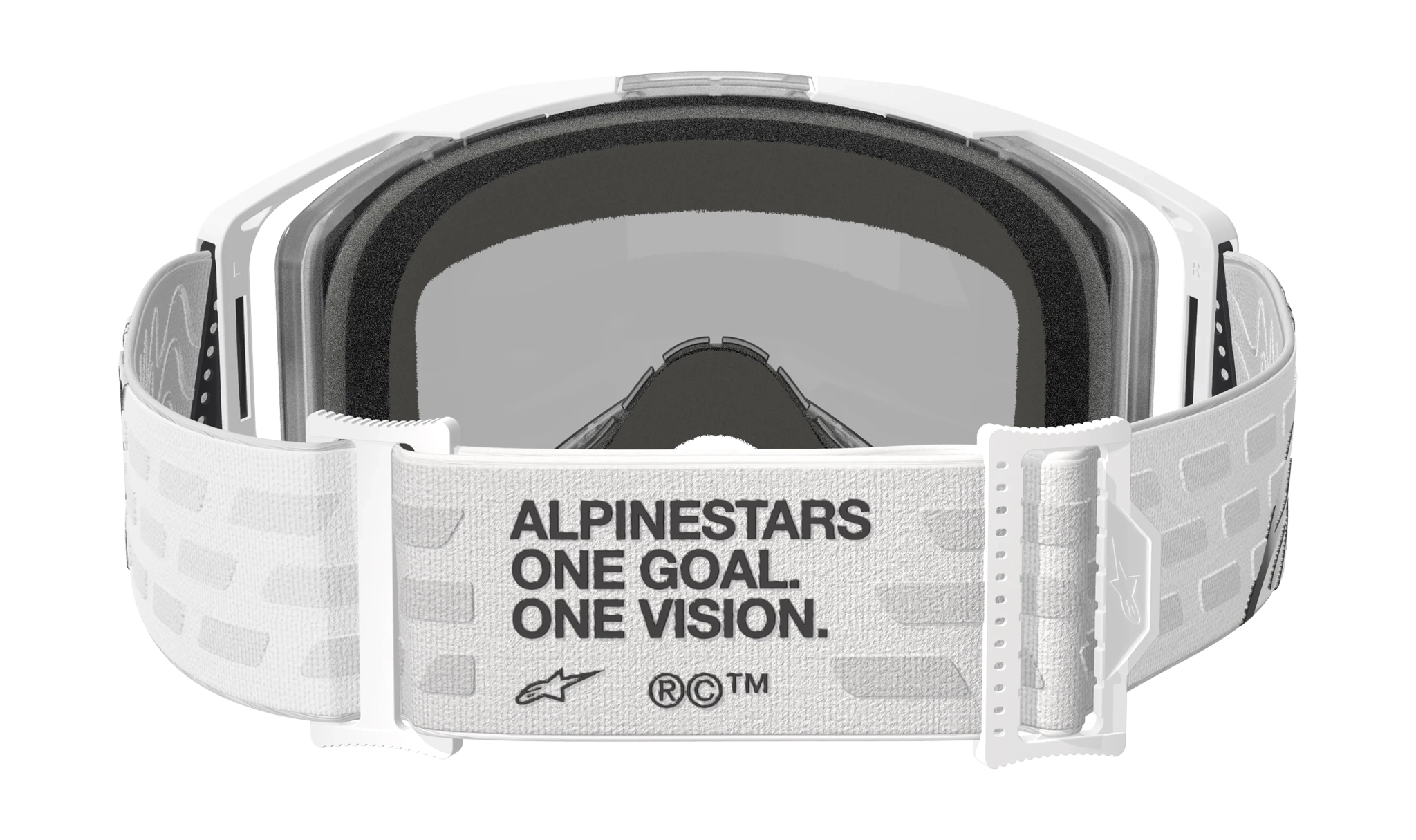 Alpinestars Motocross Goggle Vision 8 Corp - White - Mirror Silver
