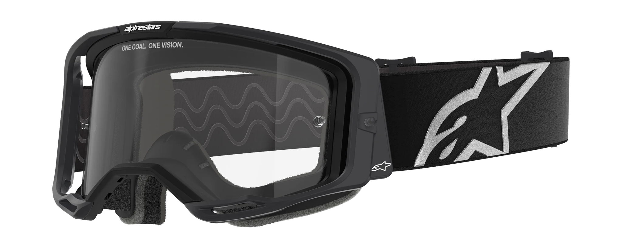 Alpinestars Motocross Goggle Vision 8 Corp - Black - Clear