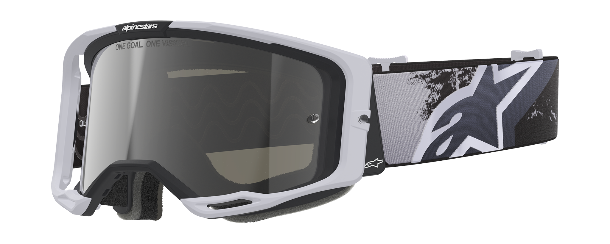 Alpinestars Motocross Goggle Vision 8 Lahnd - Iron / Camo - Mirror Silver