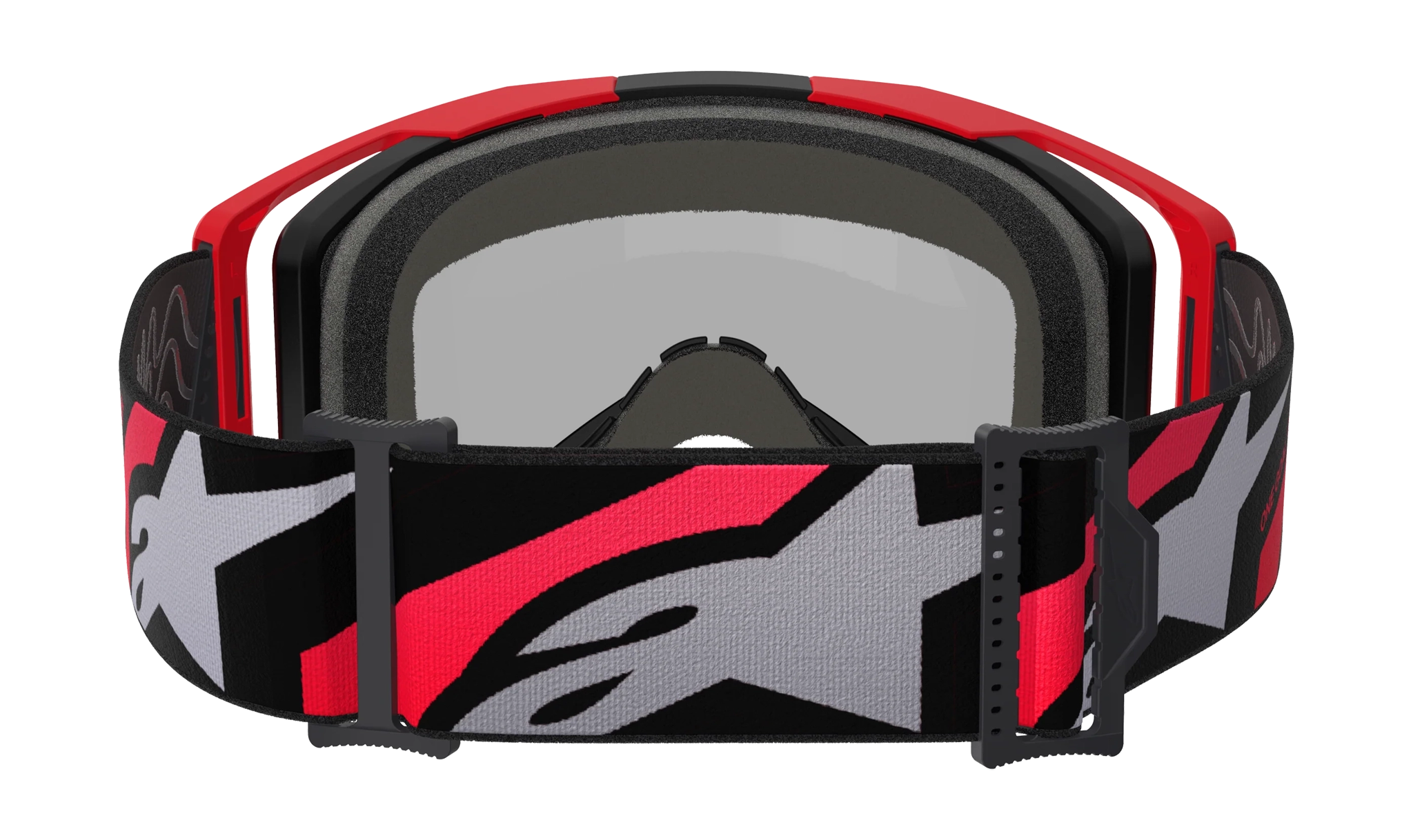 Alpinestars Motocross Goggle Vision 8 Luar - Red / Black - Mirror Silver