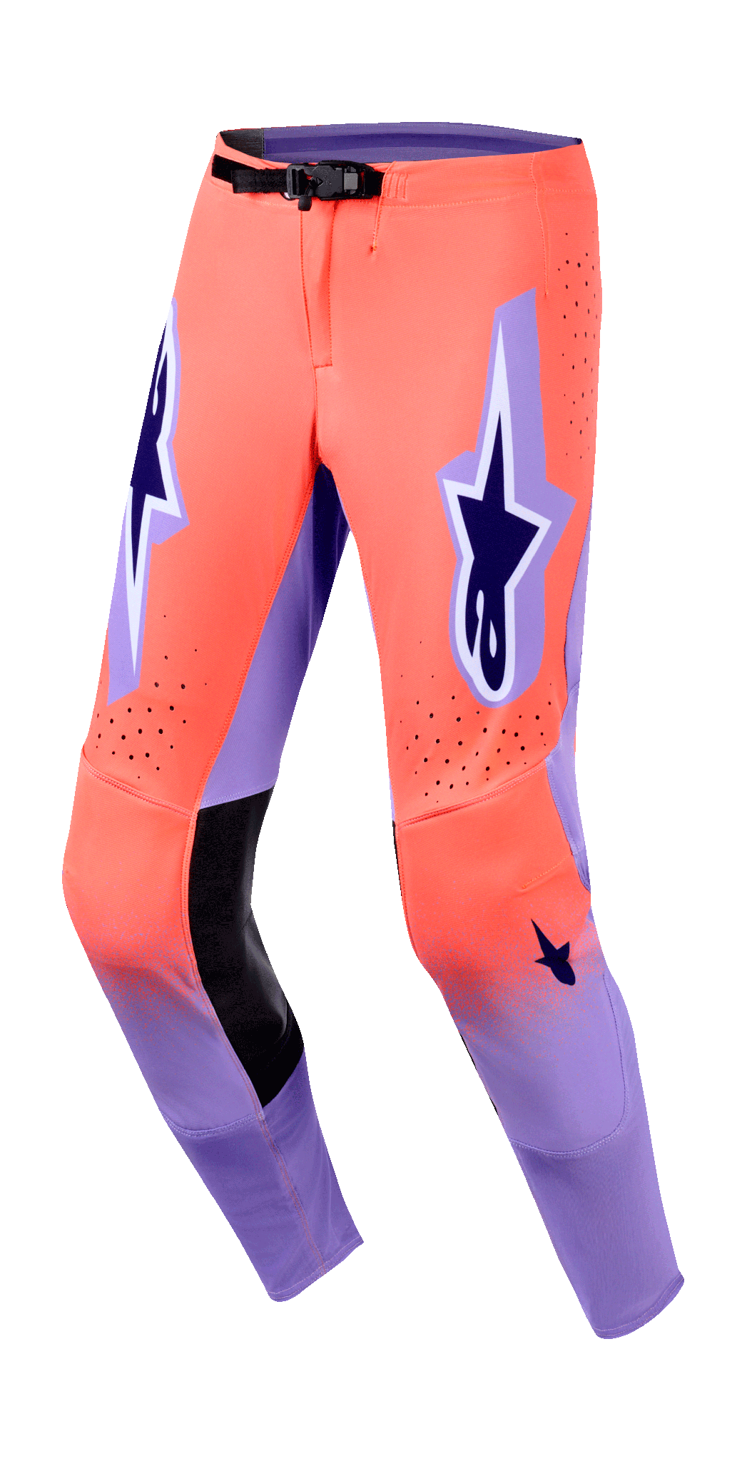 Alpinestars Motocross Pants 2026 Supertech Scenz - Hot Coral / Purple