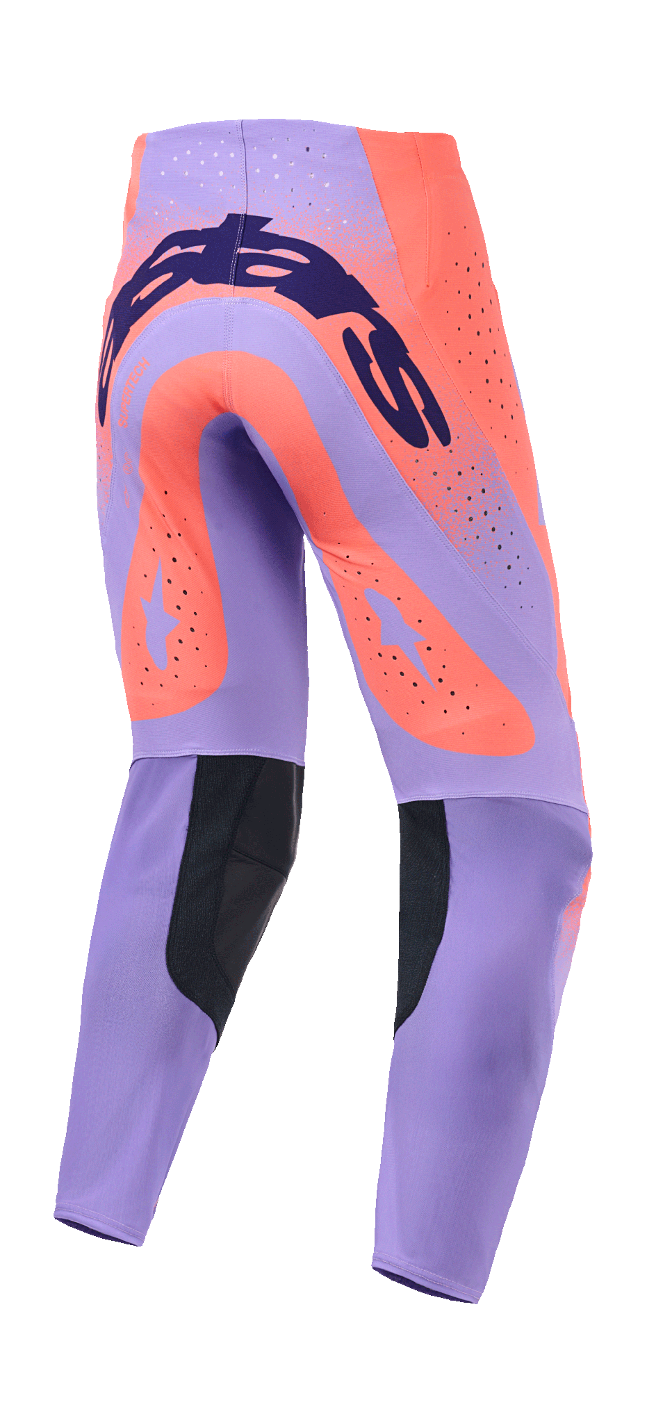 Alpinestars Motocross Pants 2026 Supertech Scenz - Hot Coral / Purple