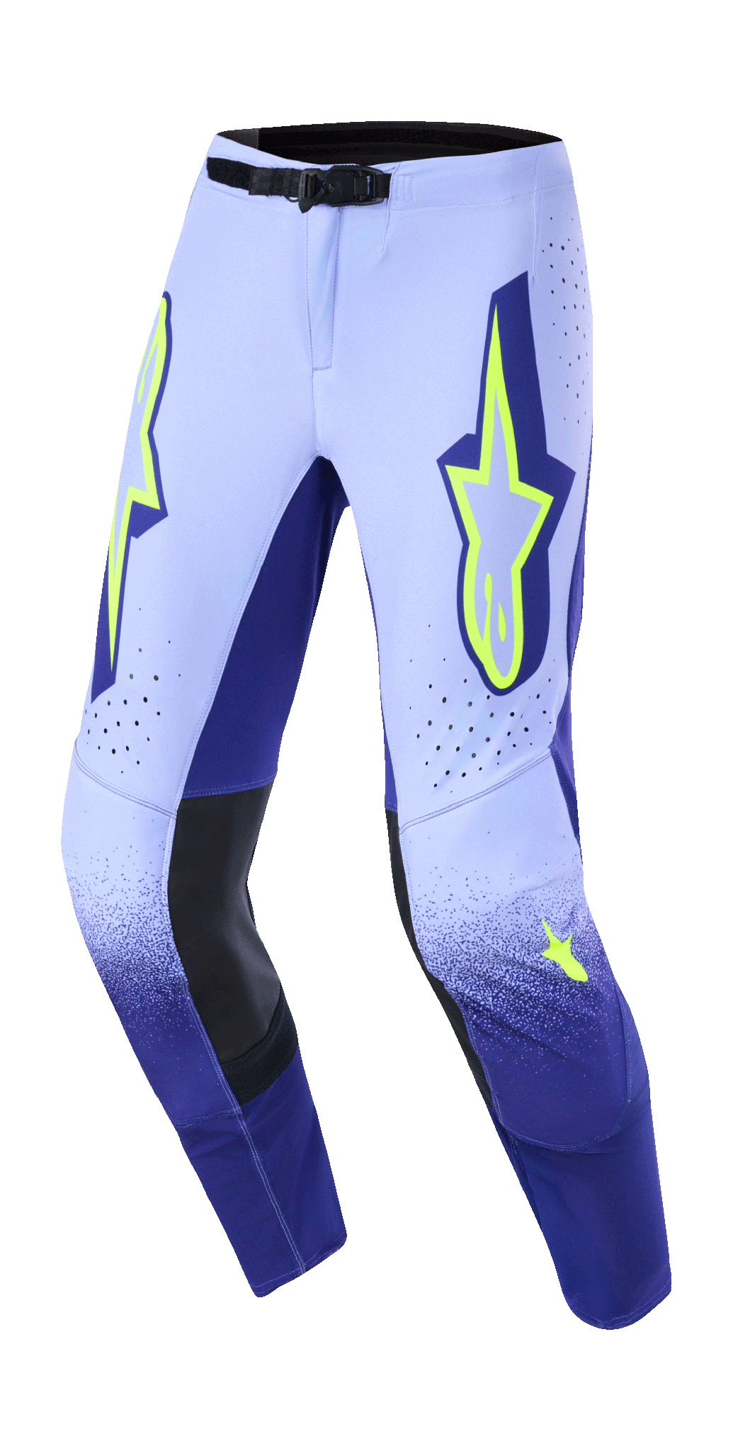 Alpinestars Motocross Pants 2026 Supertech Scenz - Purple / Fluo Yellow