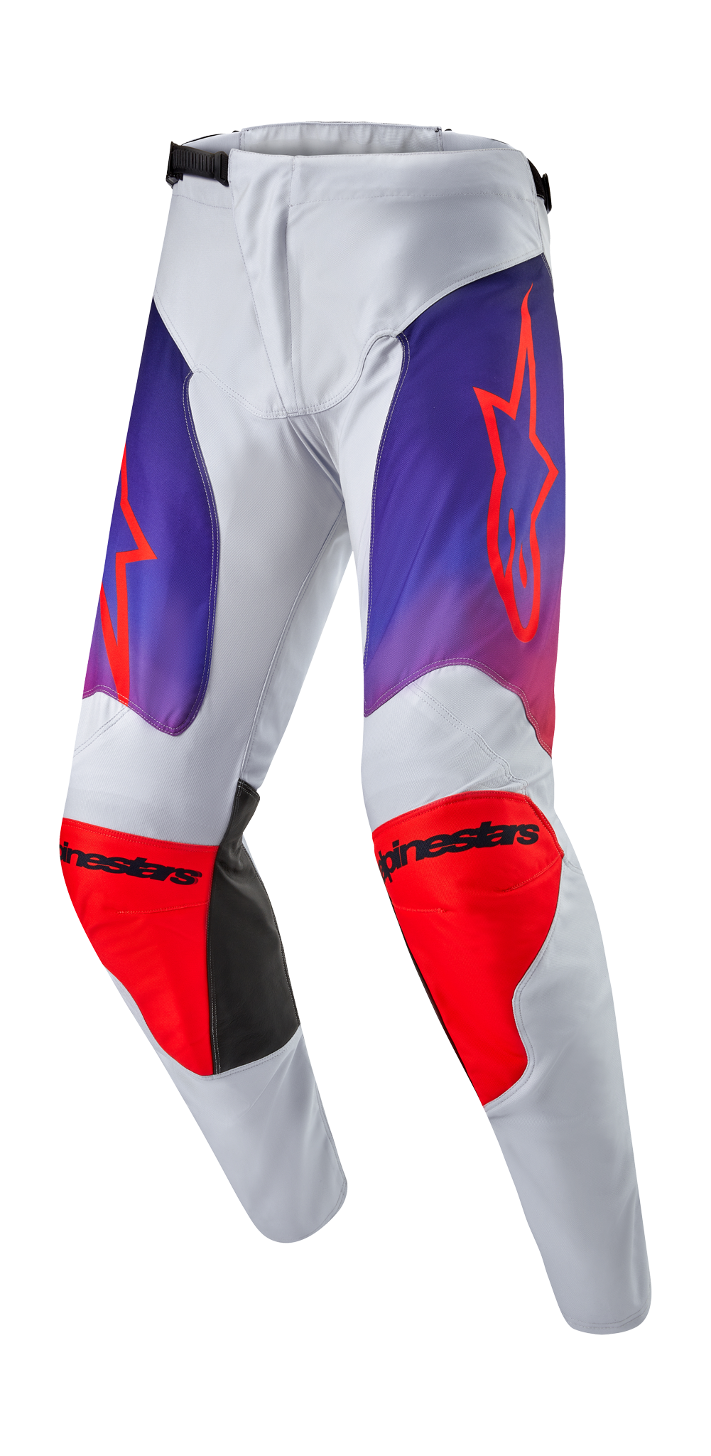 Alpinestars Motocross Pants Racer Hoen - Light Grey / Hot Orange / Black