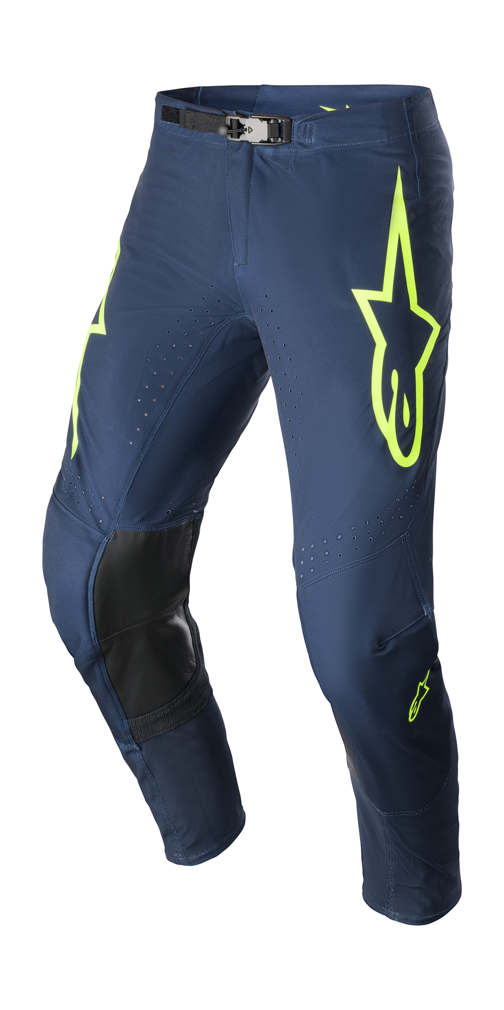 Alpinestars Motocross Pants Supertech Bruin - Night Navy / Fluo Yellow