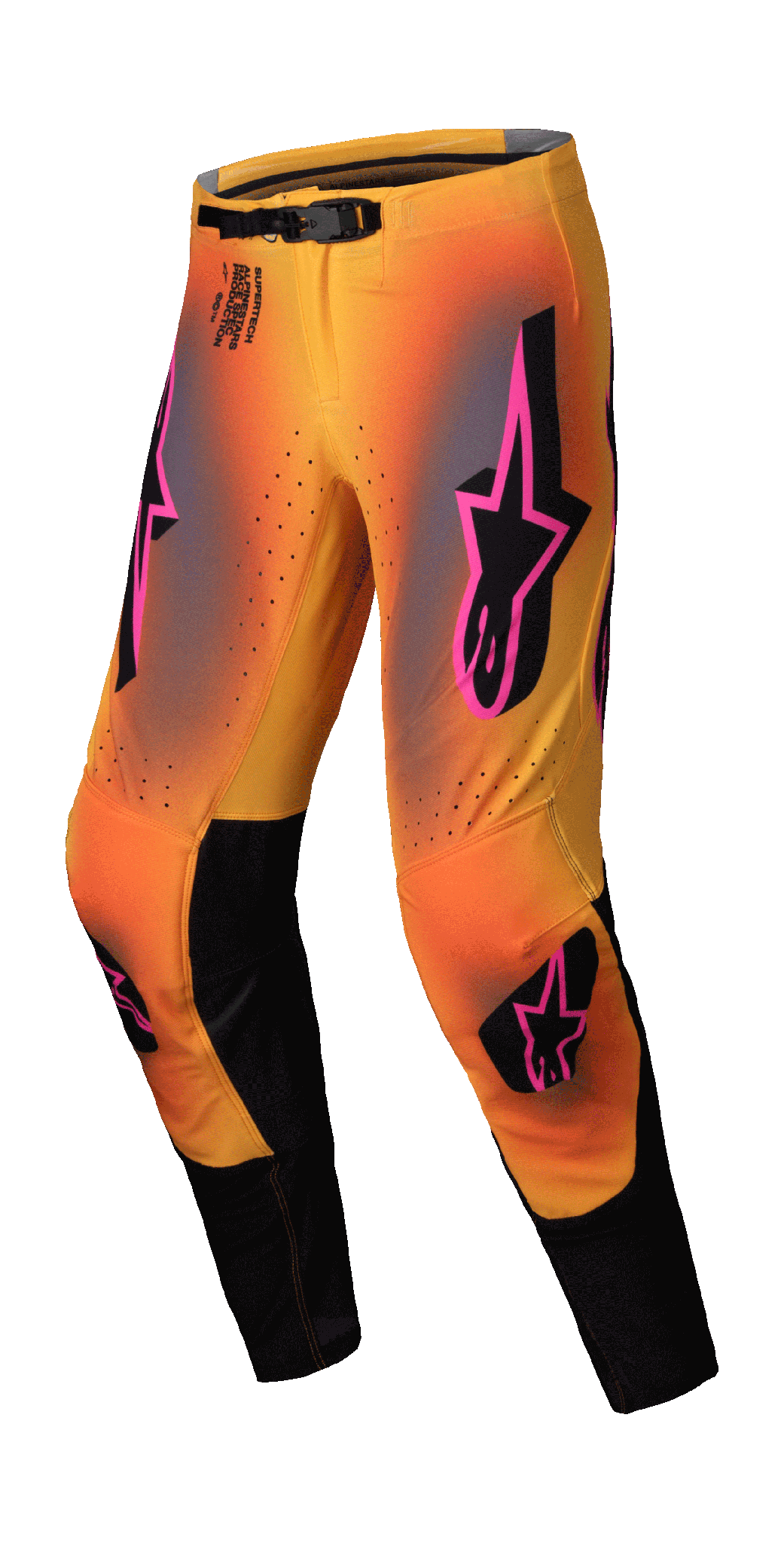 Alpinestars Motocross Pants Supertech Lipan - Yellow / Pink