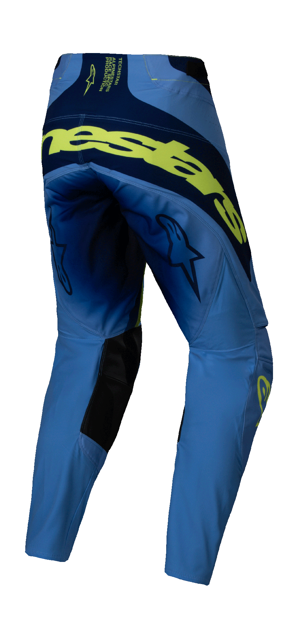 Alpinestars Motocross Pants Techstar Melt - Fluo Yellow / Blue
