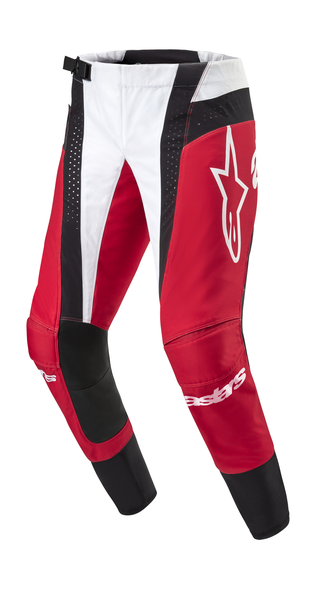 Alpinestars Motocross Pants Techstar Ocuri - Mars Red / White / Black