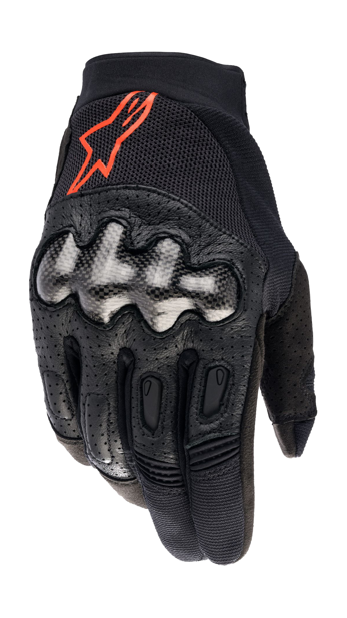 Alpinestars Motocross Gloves 2026 Megawatt - Black / Fluo Red
