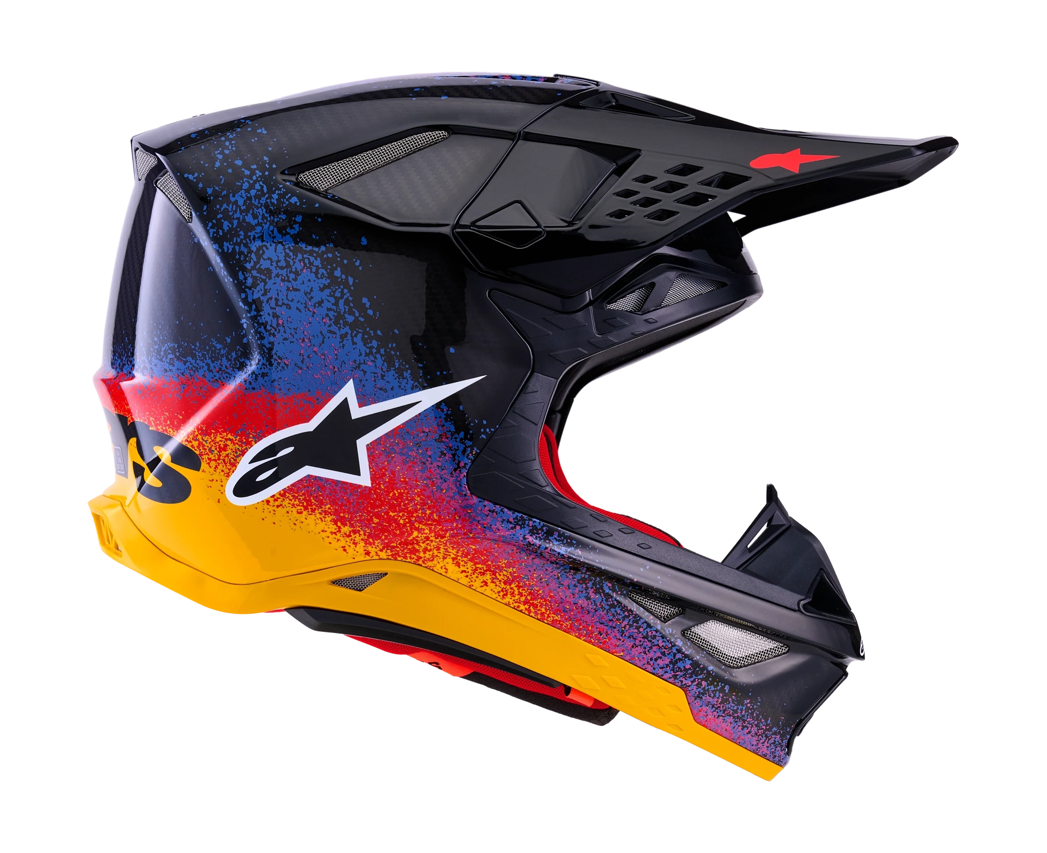 Alpinestars Motocross Helmet S-M10 LE Black Hole - Black / Burst