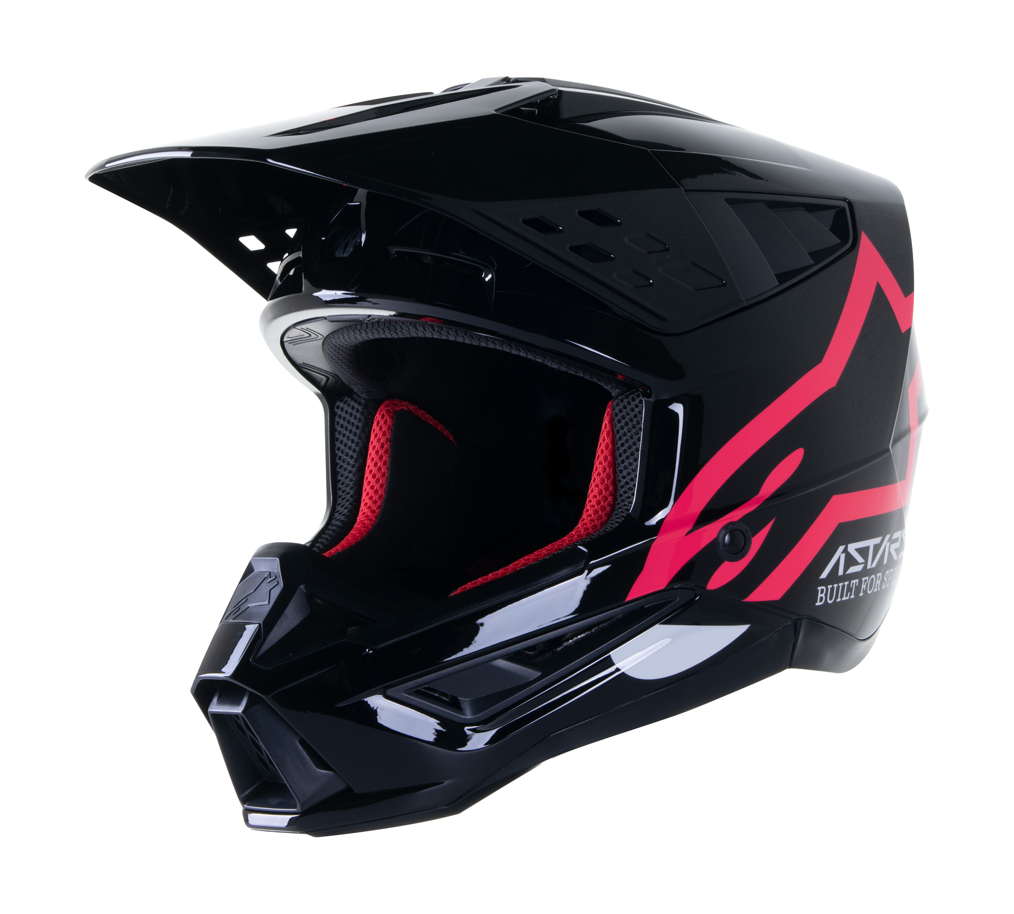 Alpinestars Motocross Helmet S-M5 22.05 Compass - Black / Diva Pink
