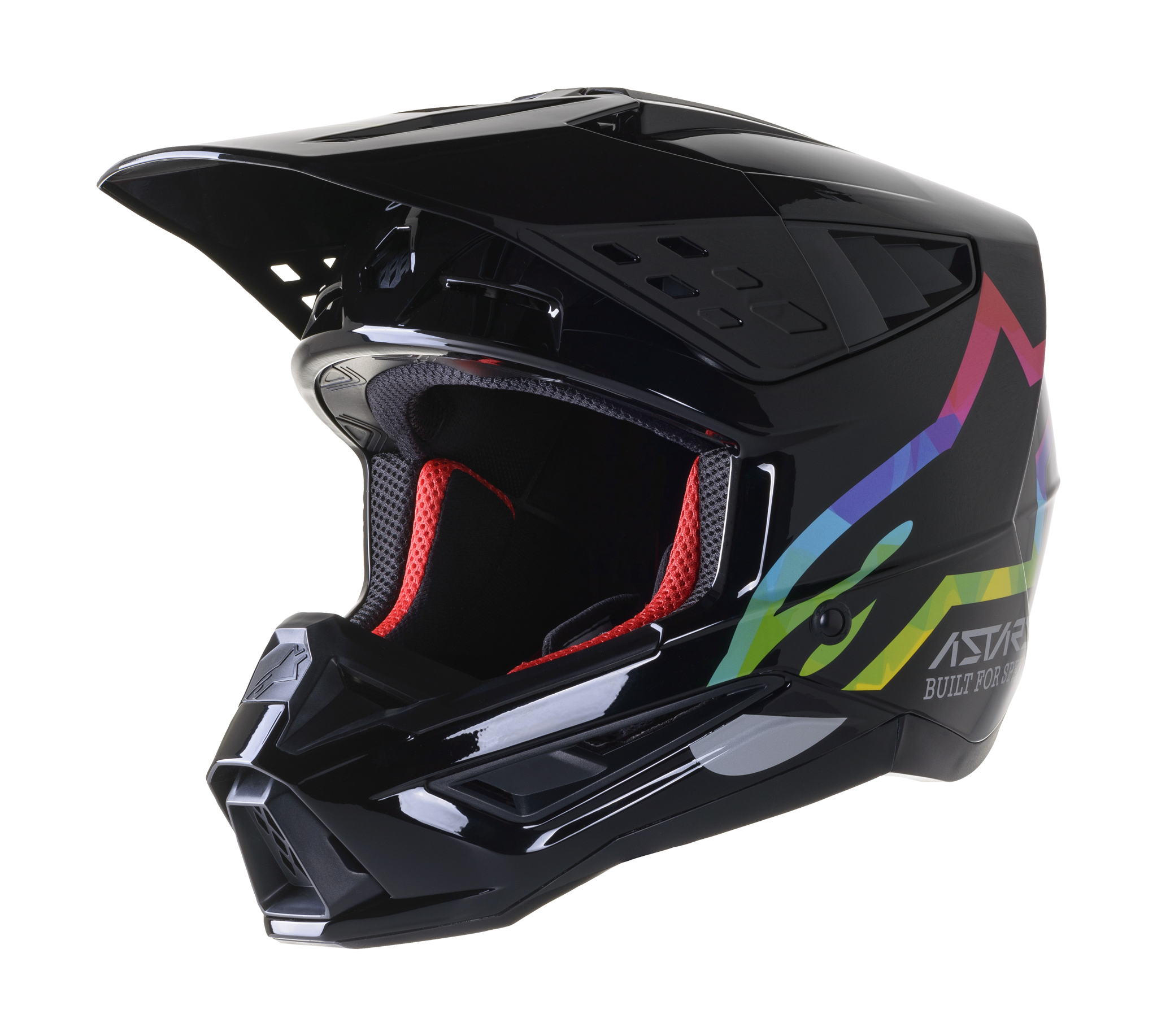 Alpinestars Motocross Helmet S-M5 22.05 Compass - Black / Silver / Hue
