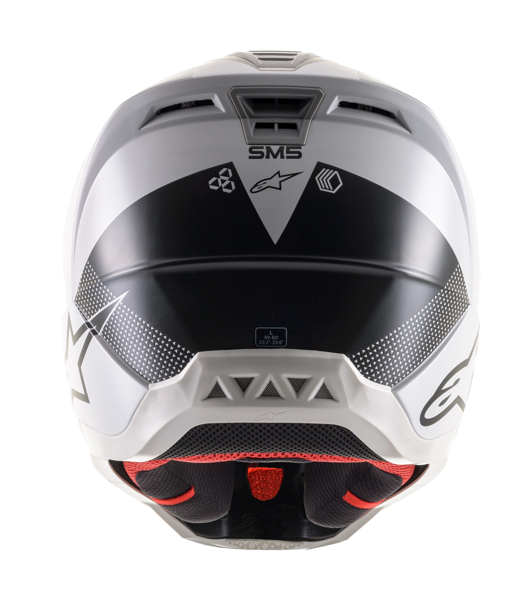 Alpinestars Motocross Helmet S-M5 22.05 Rayon - Grey / Black