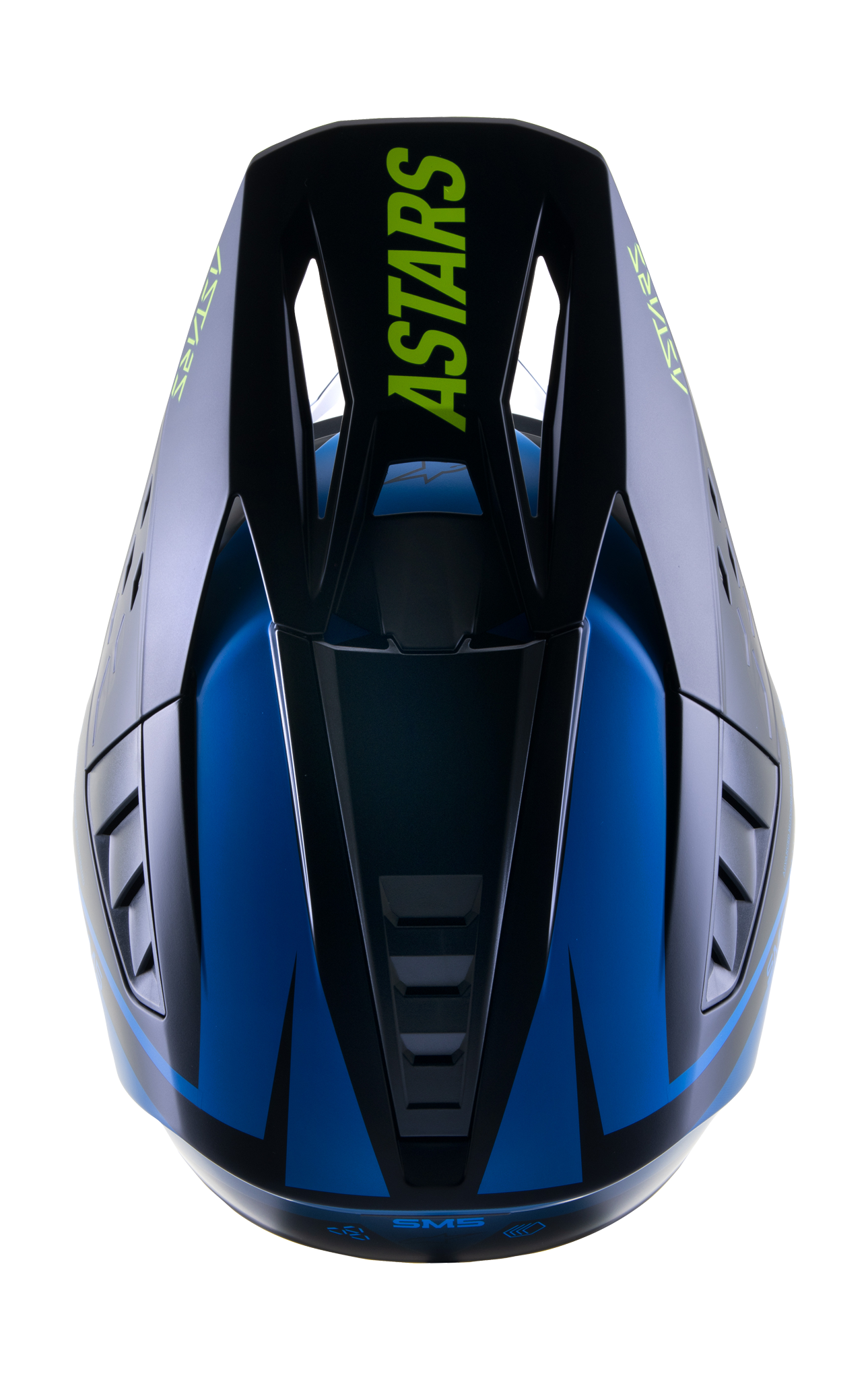 Alpinestars Motocross Helmet S-M5 22.05 Rayon - Nightlife / Ucla Blue / White