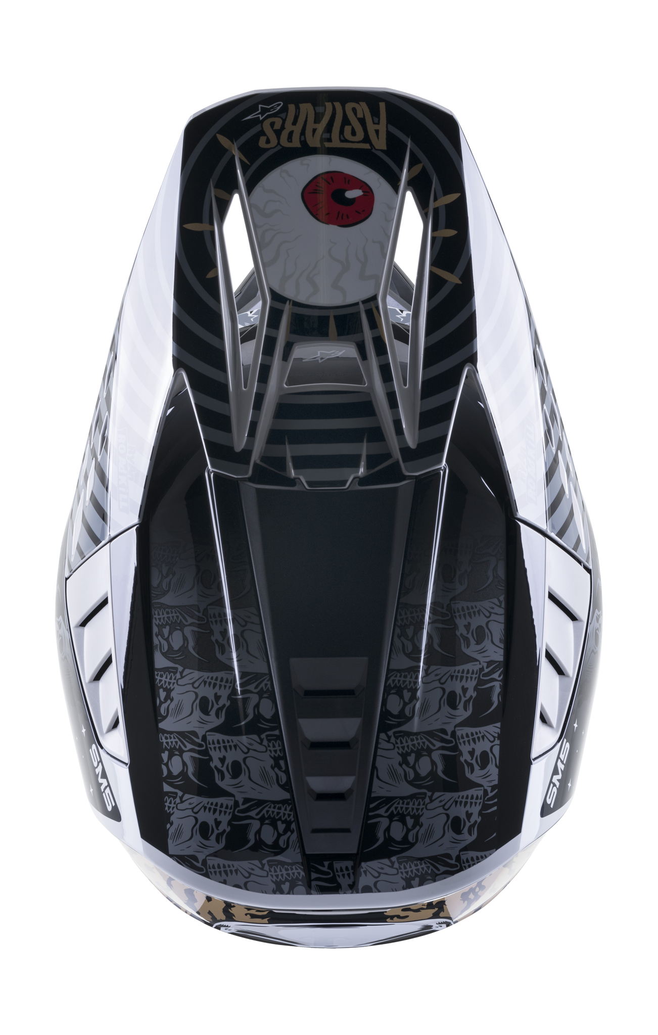 Alpinestars Motocross Helmet S-M5 22.05 Solar Flare - Black / Grey / Gold