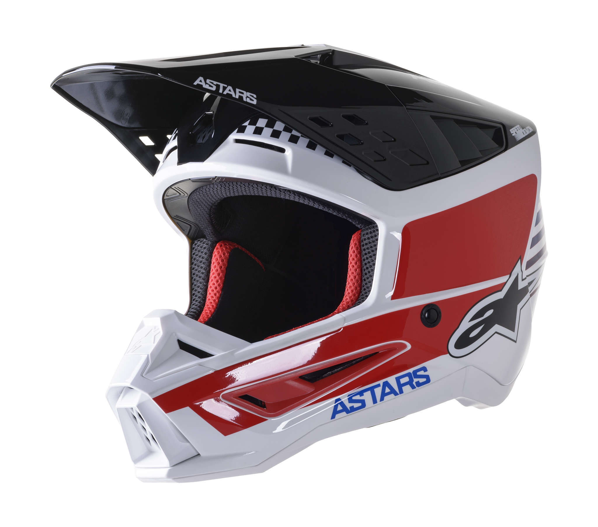 Alpinestars Motocross Helmet S-M5 22.05 Speed - White / Navy / Red