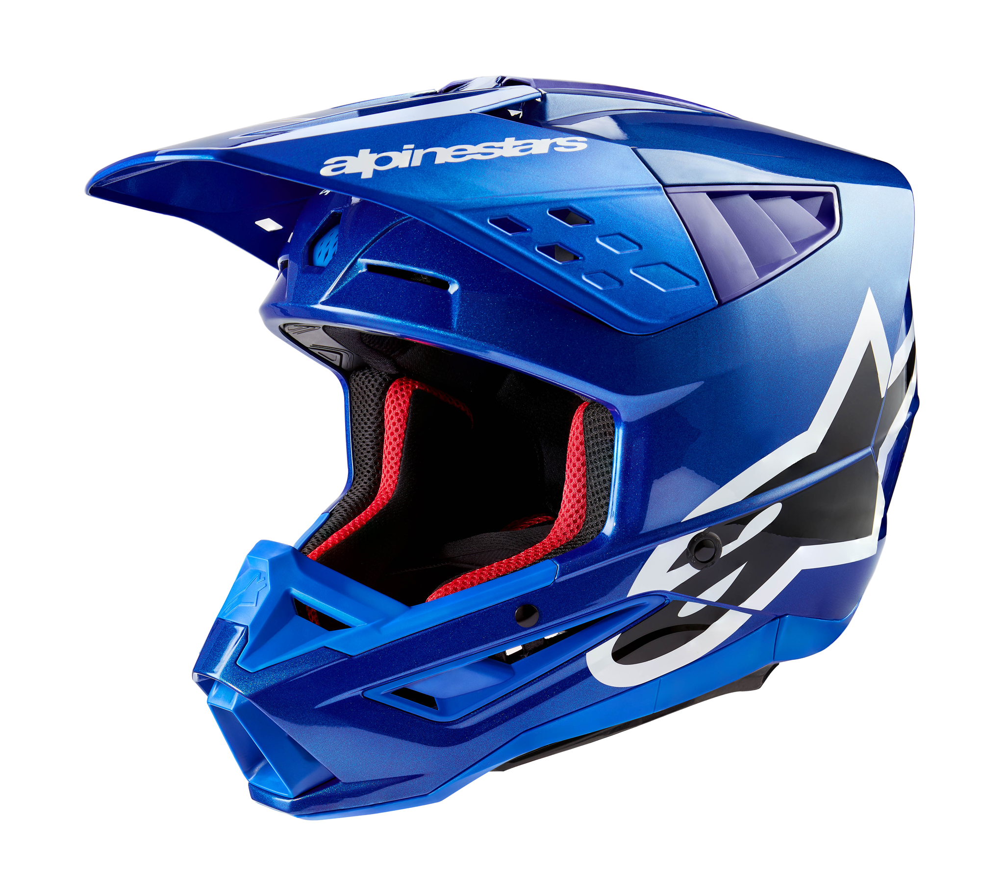 Alpinestars Motocross Helmet S-M5 Corp - Gloss Blue
