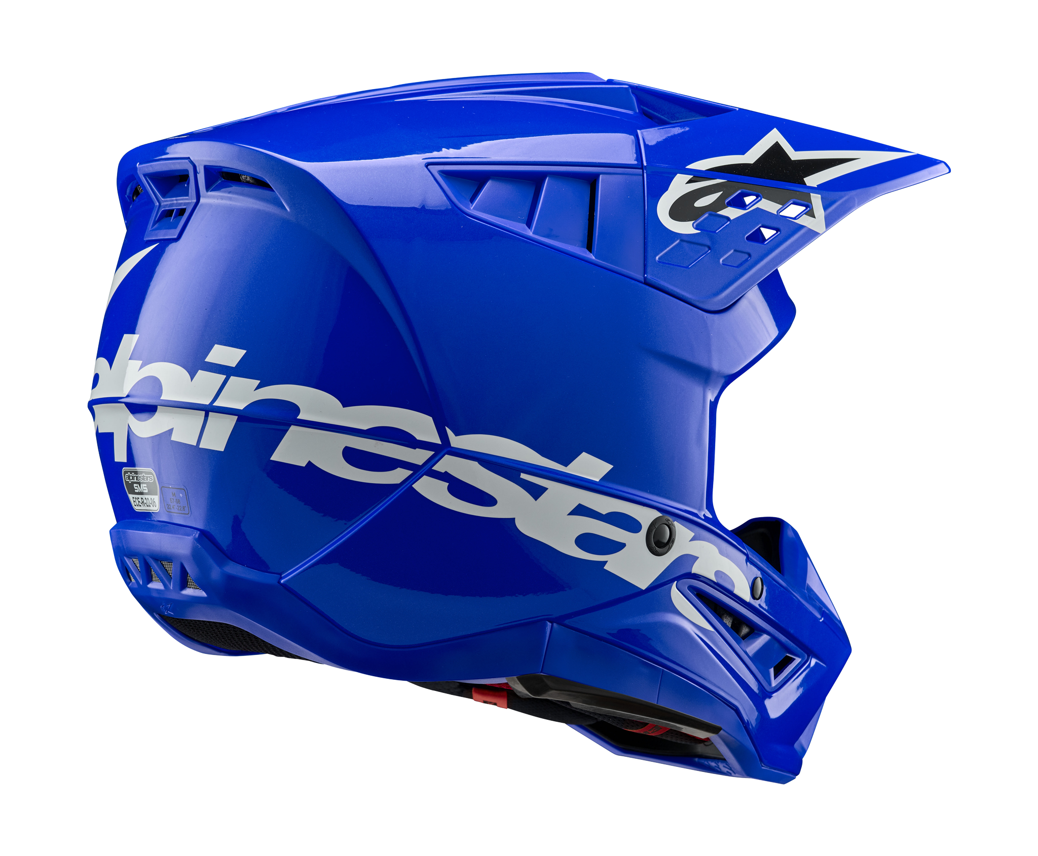 Alpinestars Motocross Helmet S-M5 Corp - Gloss Blue