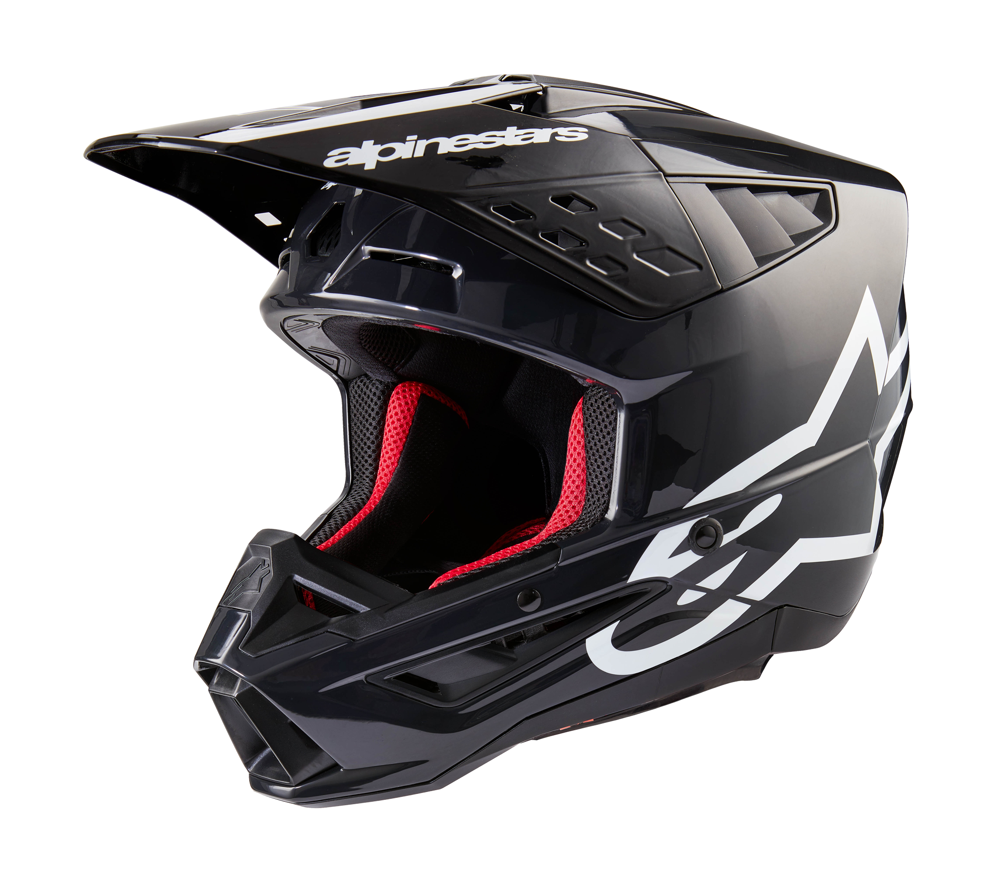 Alpinestars Motocross Helmet S-M5 Corp - Gloss Dark Grey