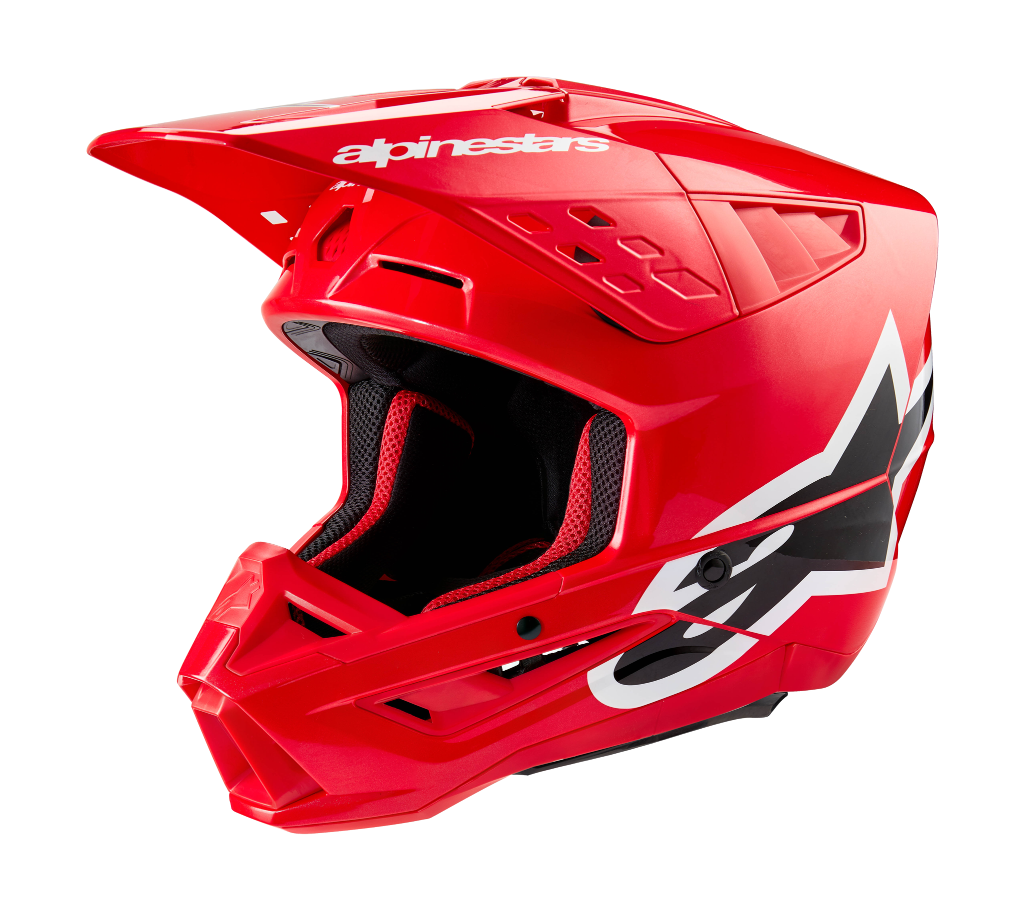 Alpinestars Motocross Helmet S-M5 Corp - Gloss Red