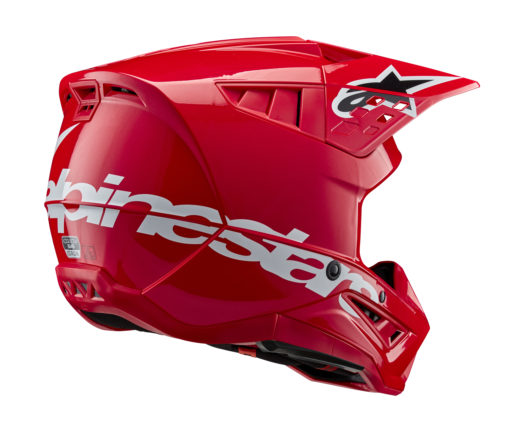 Alpinestars Motocross Helmet S-M5 Corp - Gloss Red