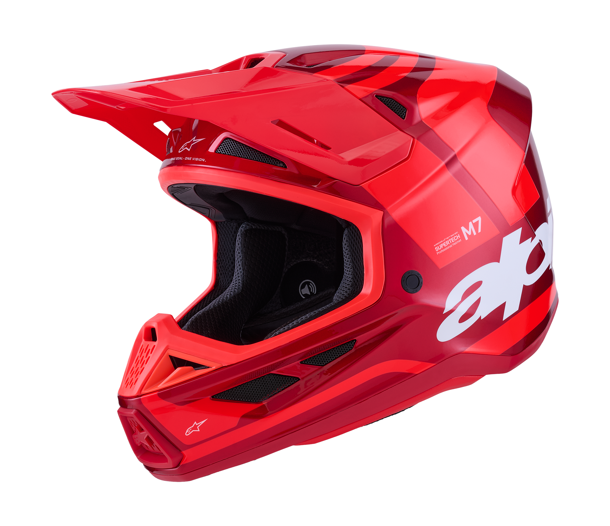 Alpinestars Motocross Helmet S-M7 Core - Red