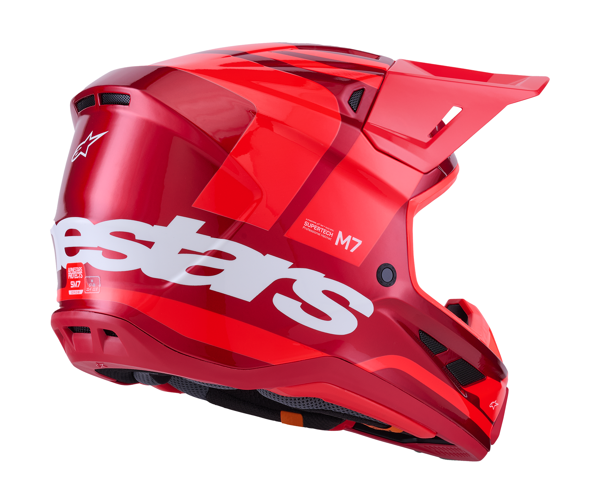 Alpinestars Motocross Helmet S-M7 Core - Red