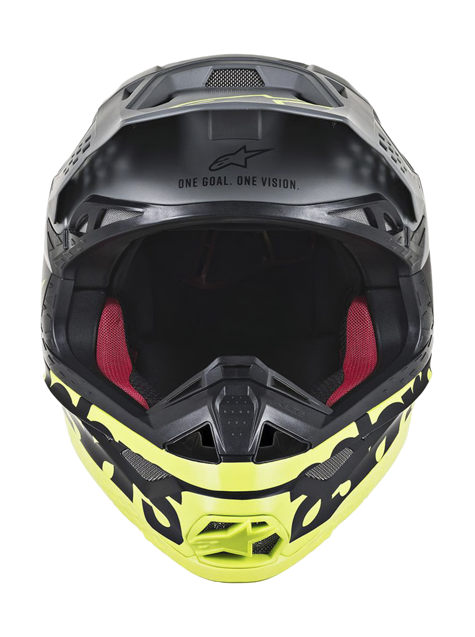 Alpinestars Motocross Helmet S-M8 22.05 Radium - Matte Black / Grey / Yellow Fluo