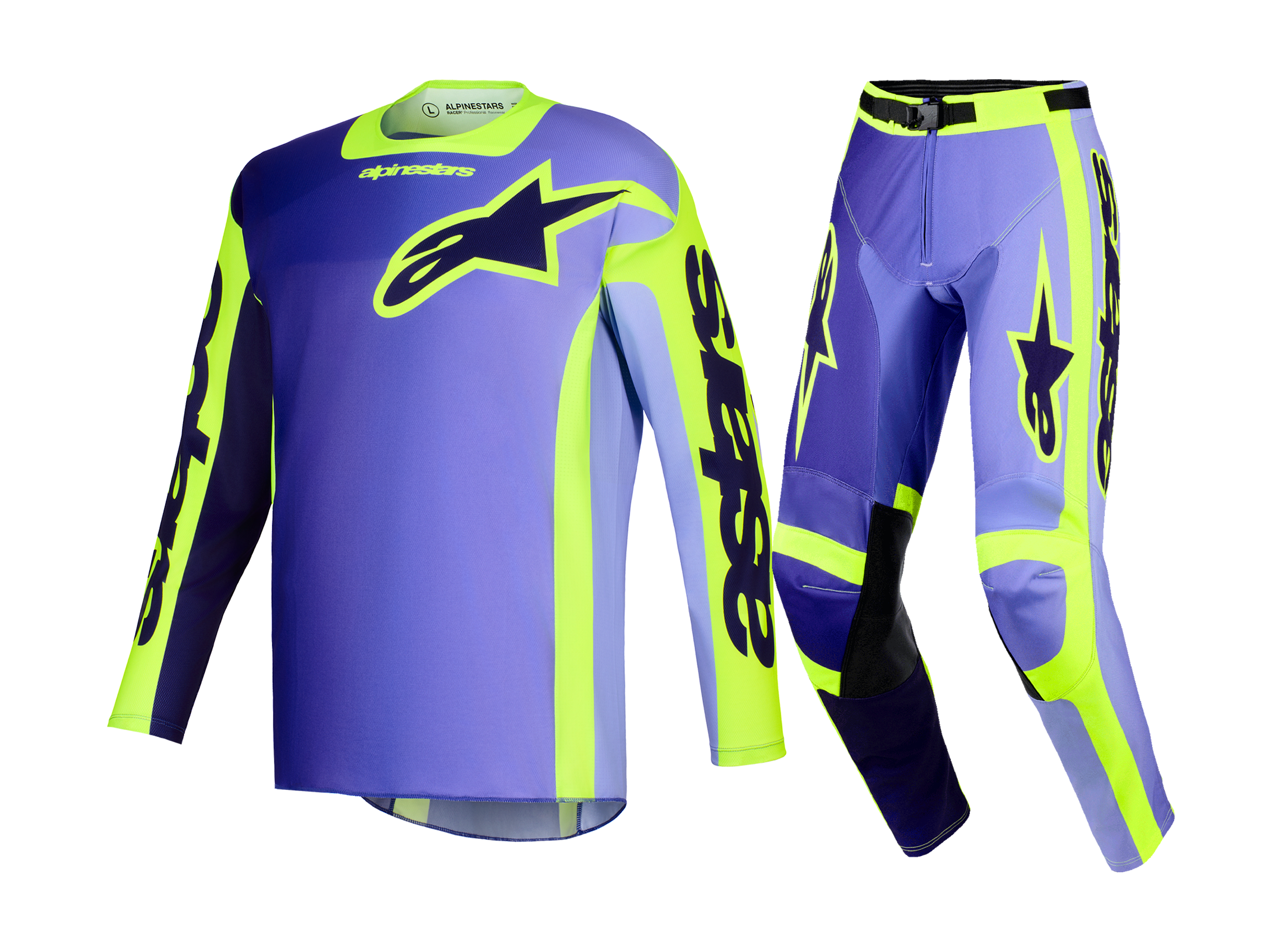 Alpinestars Motocross Gear 2026 Racer Portl - Purple / Fluo Yellow