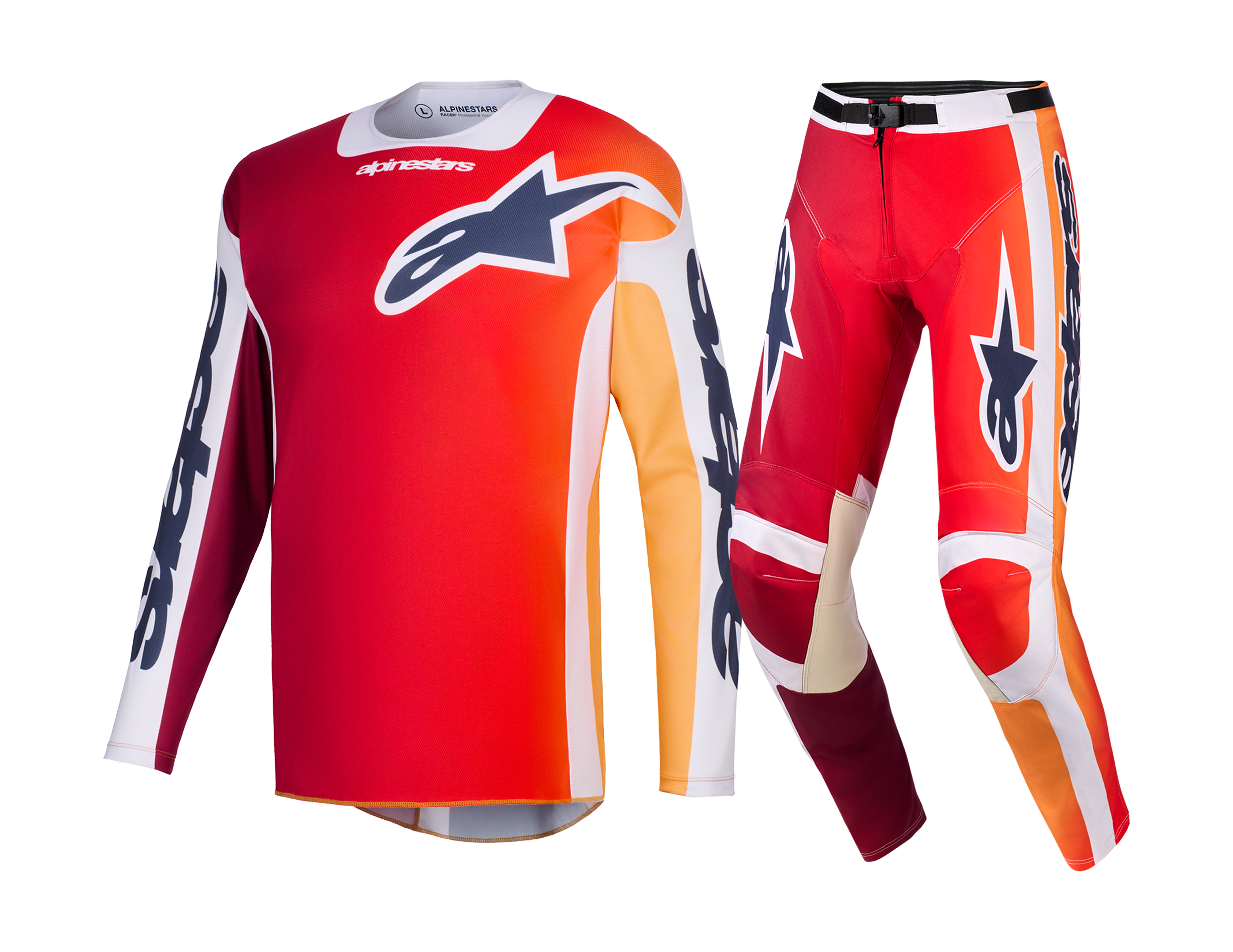 Alpinestars Motocross Gear 2026 Racer Portl - Red / Light Grey / Dark Grey