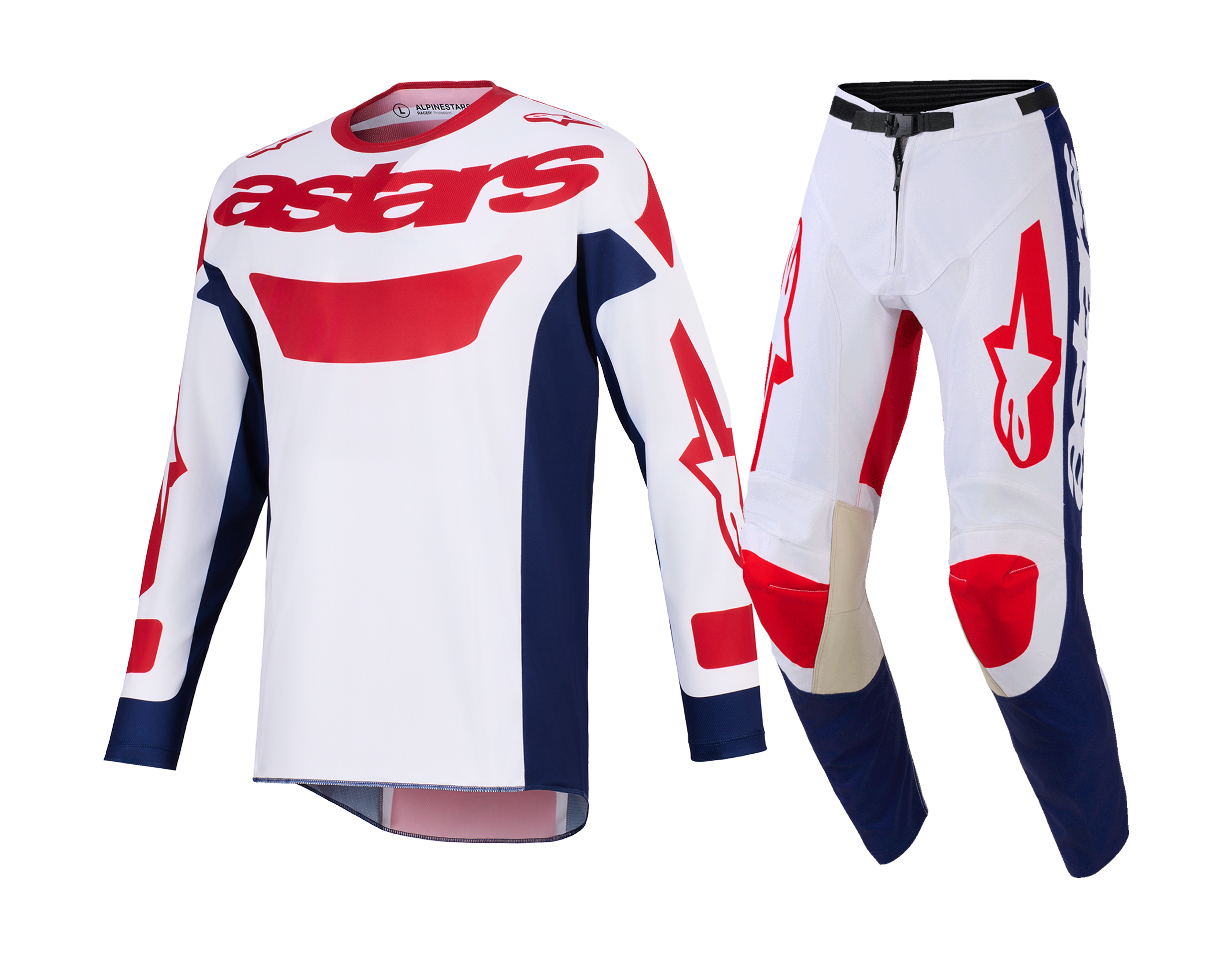 Alpinestars Motocross Gear 2026 Racer Riway - White / Blue / Red