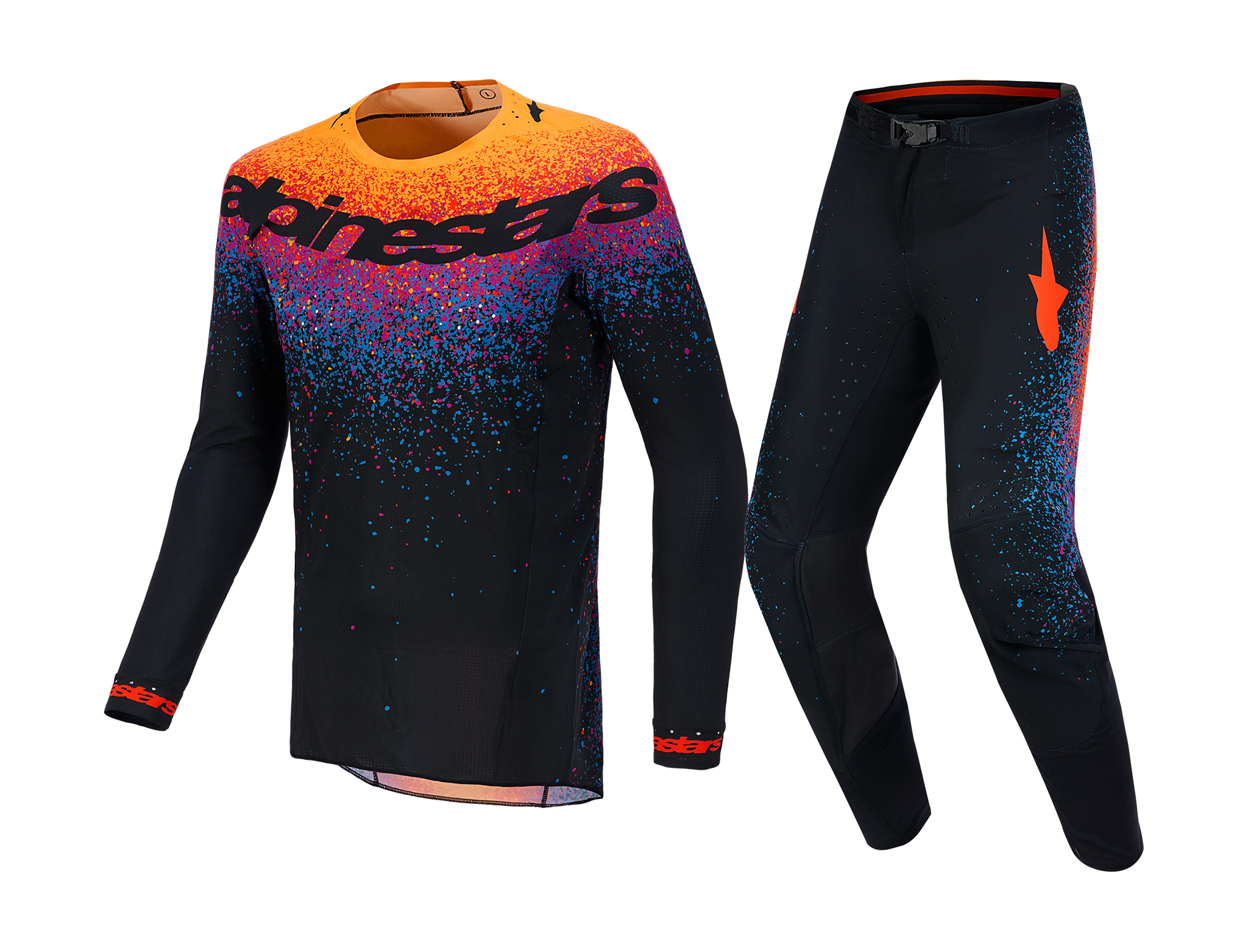 Alpinestars Motocross Gear 2026 Supertech LE Black Hole - Black / Burst