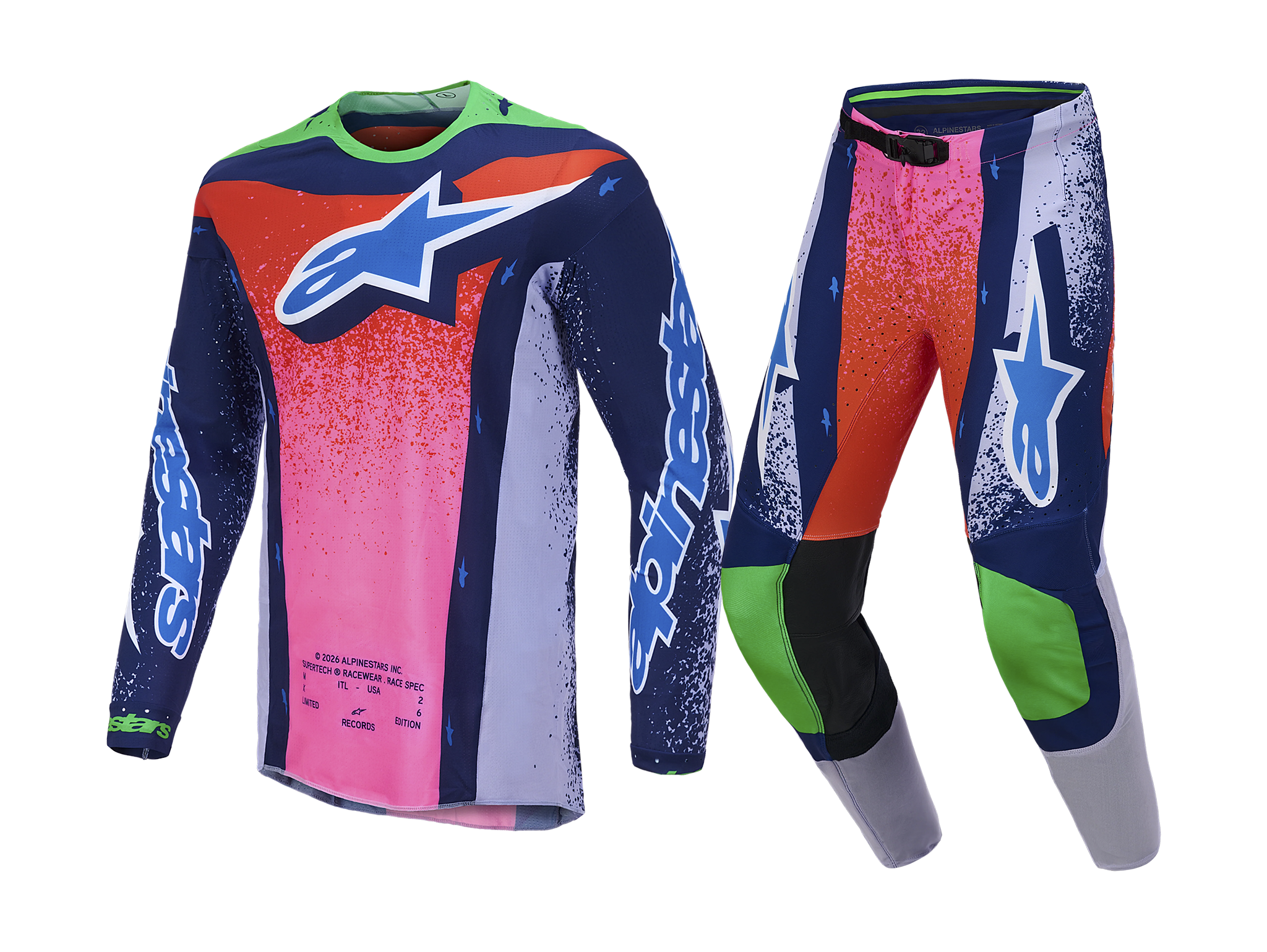 Alpinestars Motocross Gear 2026 Supertech LE Records - Multi