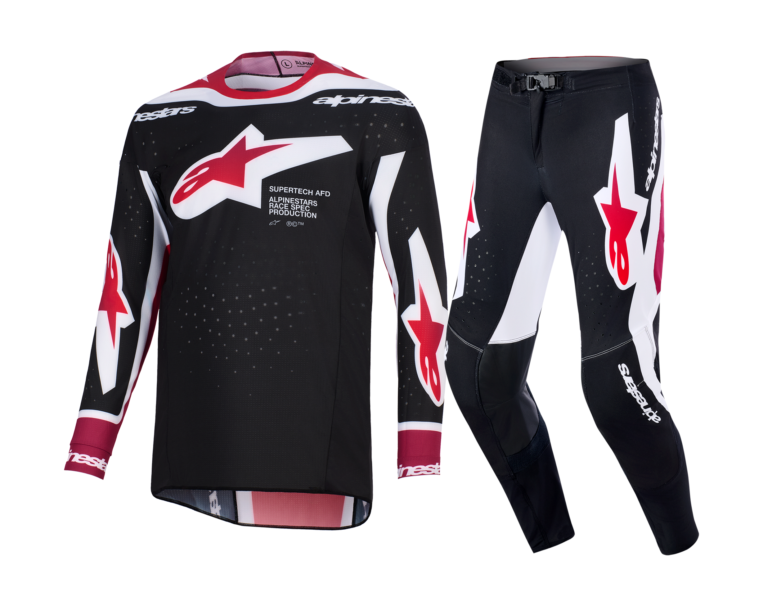Alpinestars Motocross Gear 2026 Supertech Pro Vista - Black / Red / White