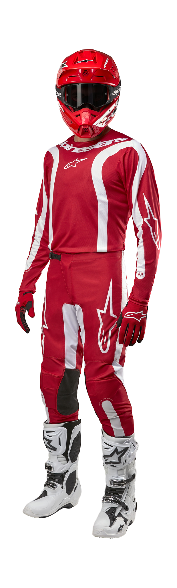 Alpinestars Motocross Gear Fluid Lurv - Mars Red / White
