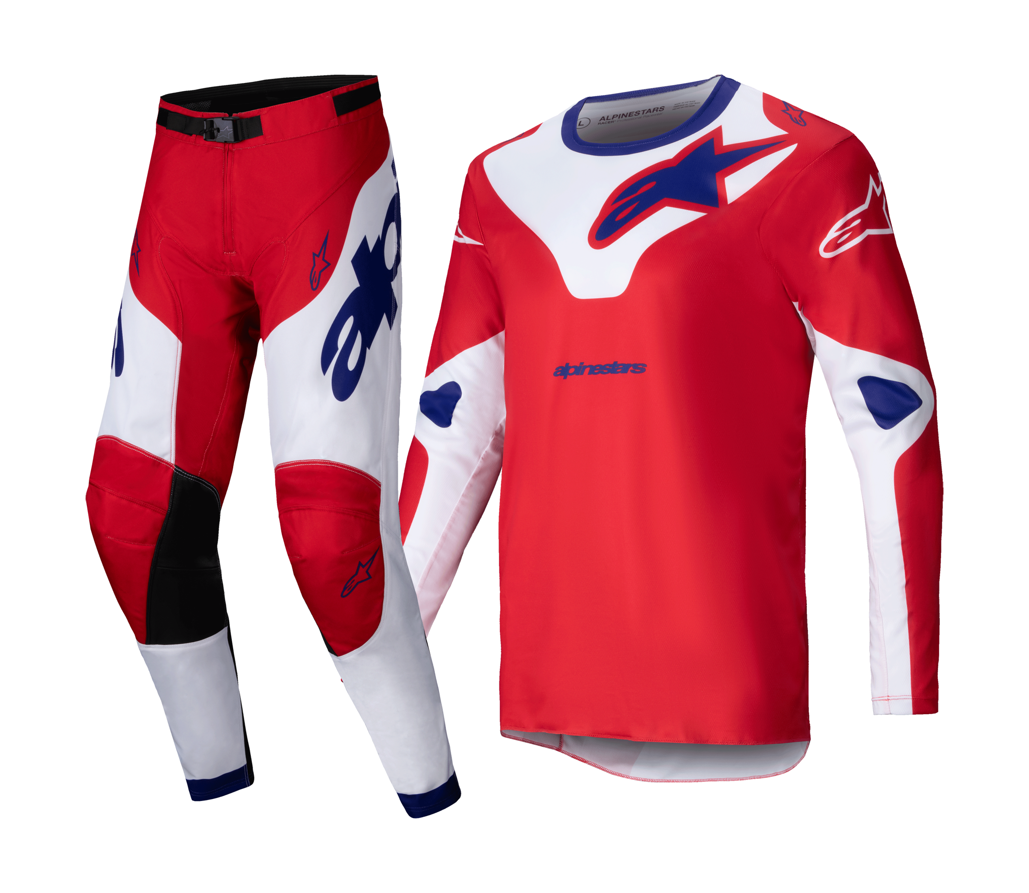 Alpinestars Motocross Gear Racer Veil - Red / White