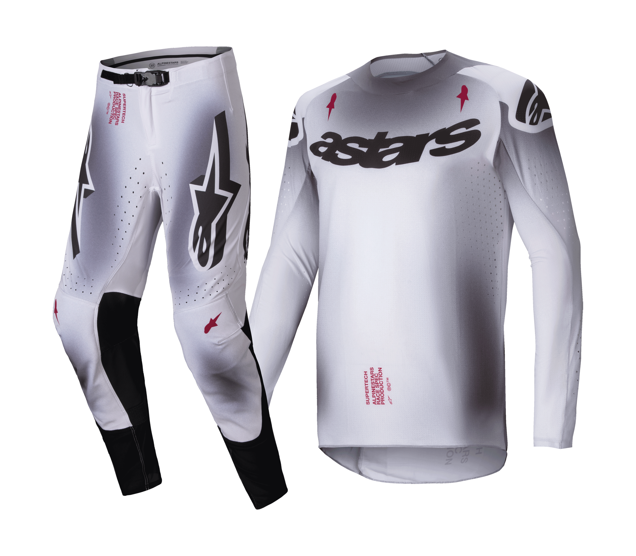 Alpinestars Motocross Gear Supertech Maker - Silver / Black