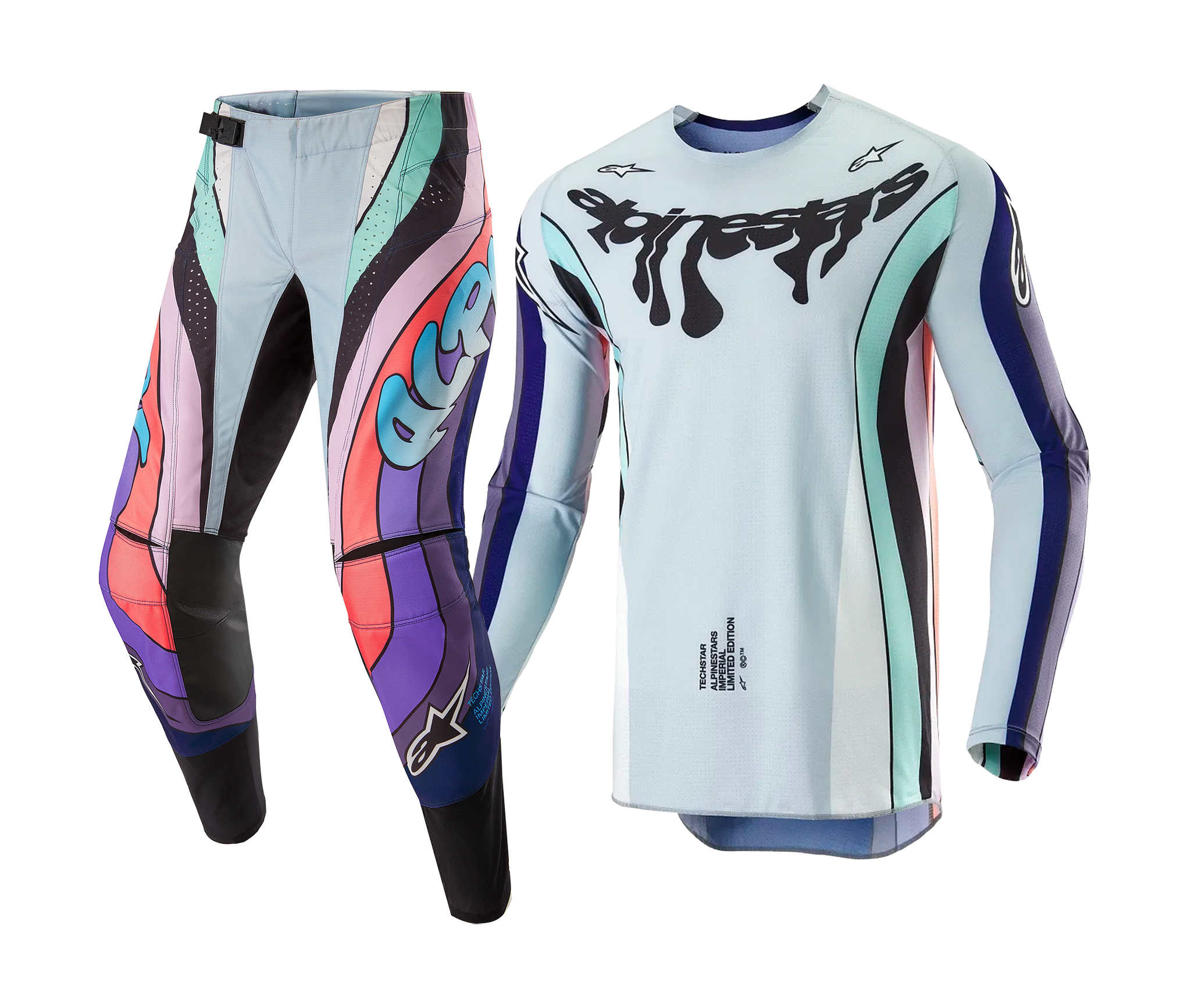 Alpinestars Motocross Gear Techstar LE Imperial - Purple / Blue / Black