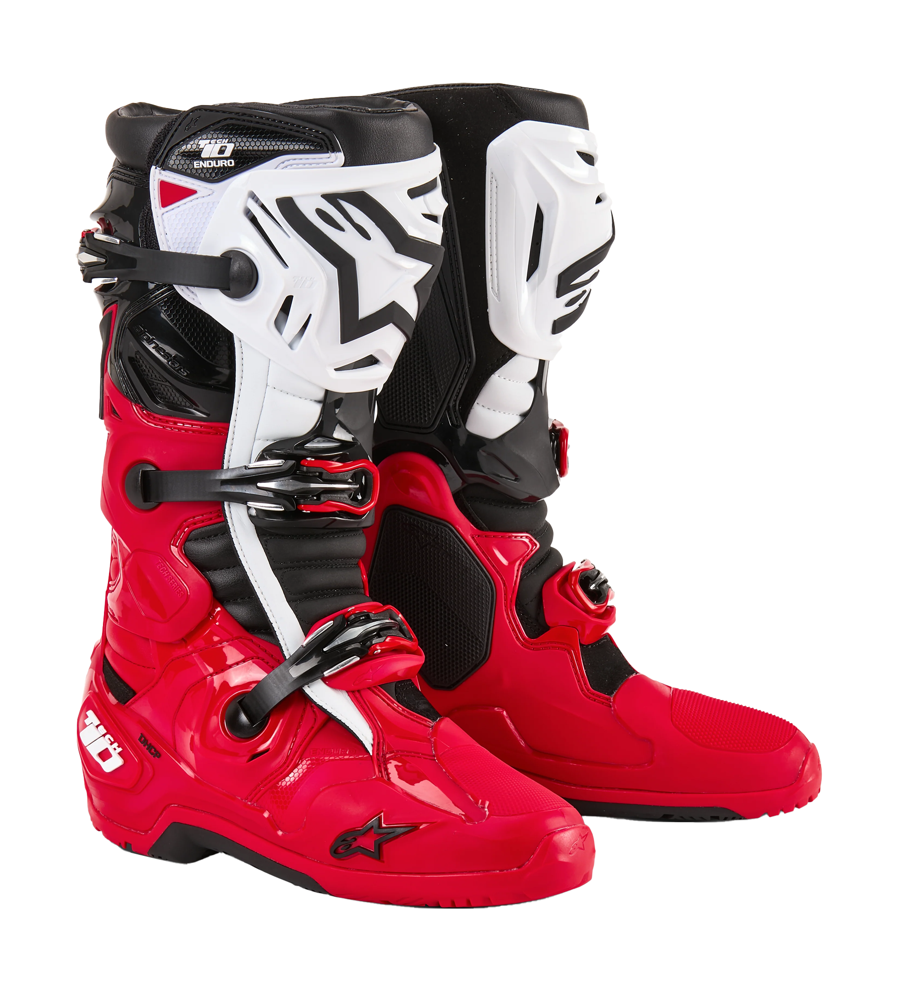 Alpinestars Motocross Boots Tech 10 Enduro - Red / Black / White