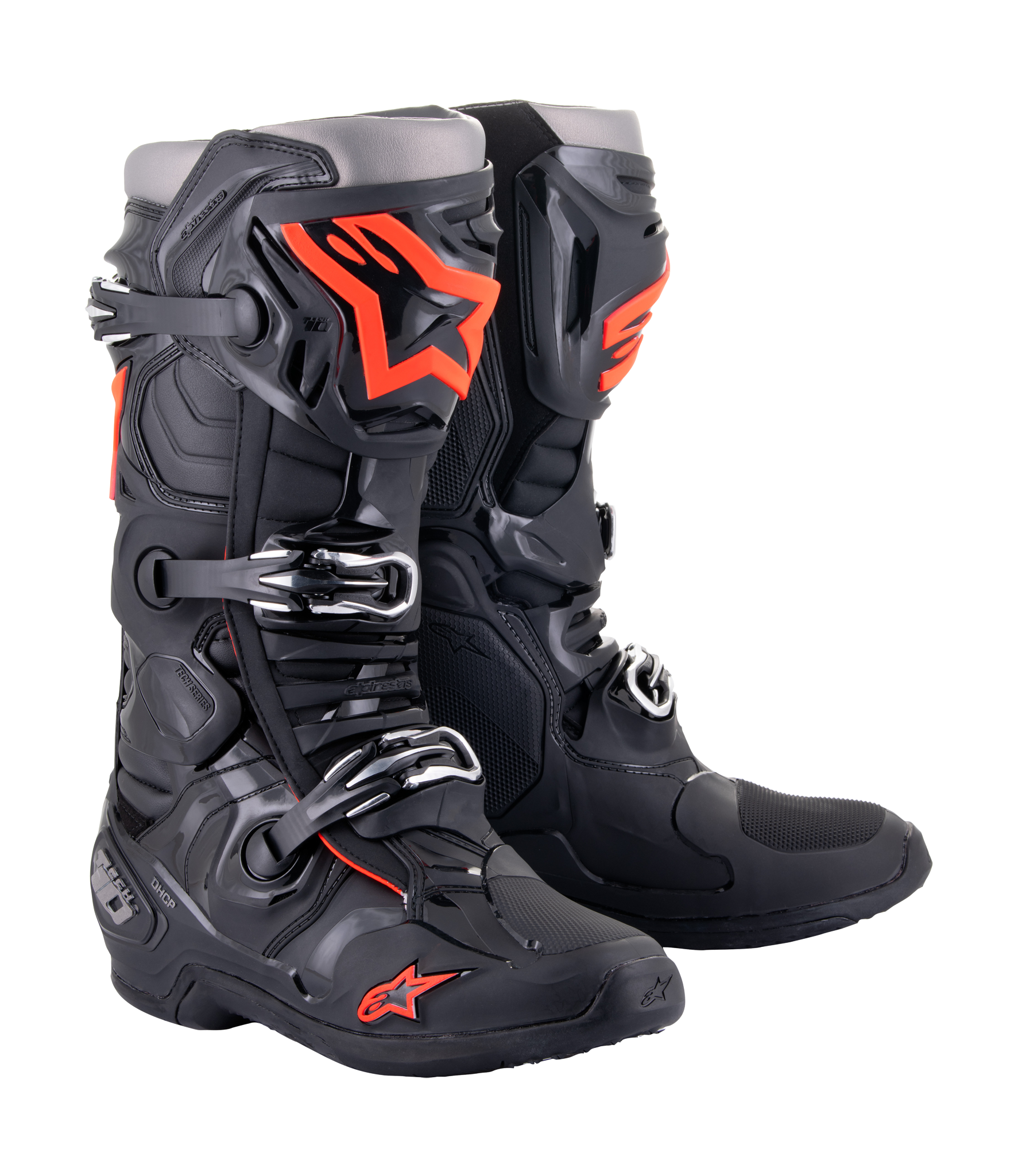 Alpinestars Motocross Boots Tech 10 - Black / Fluo Red