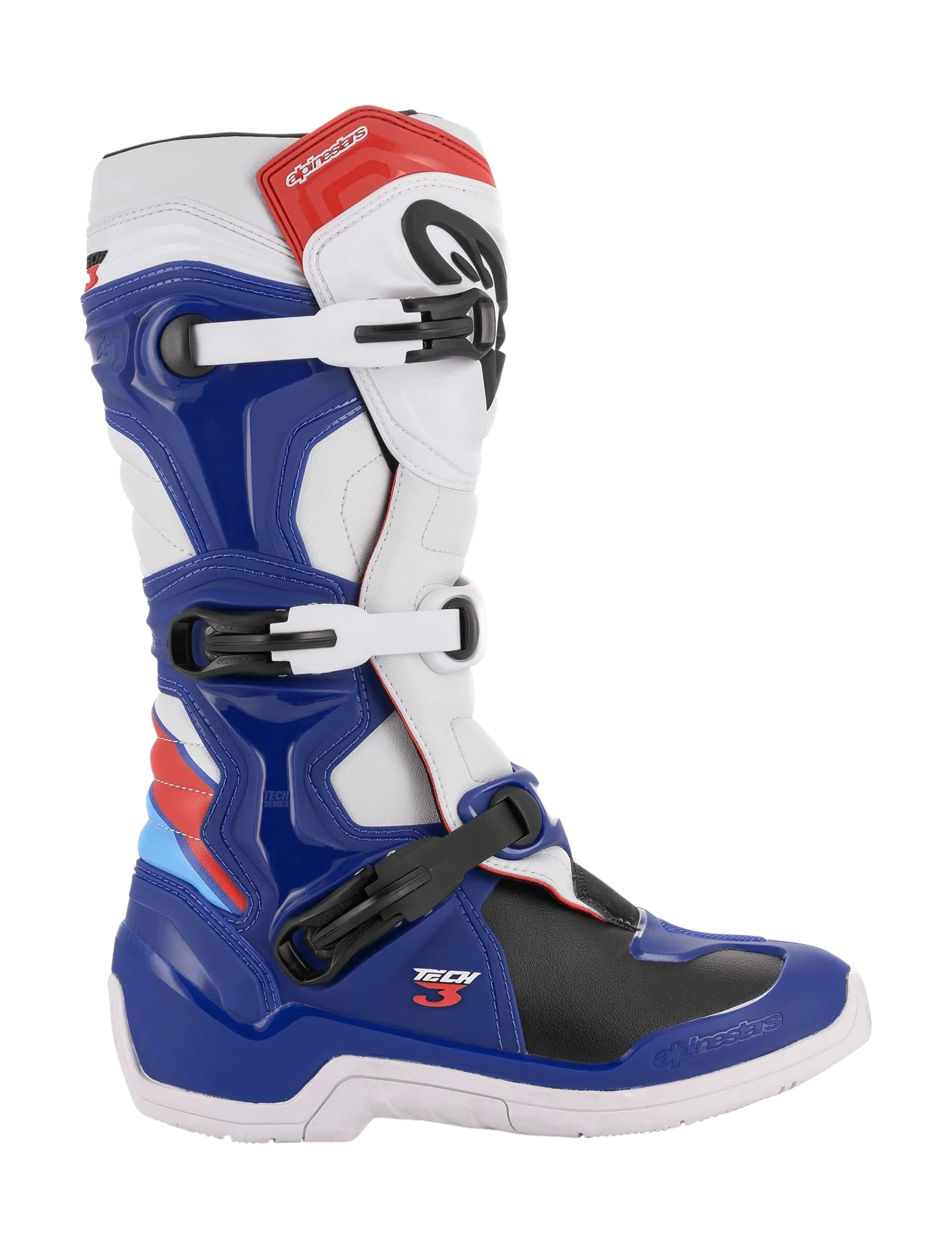 Alpinestars Motocross Boots Tech 3 - Blue / White / Red