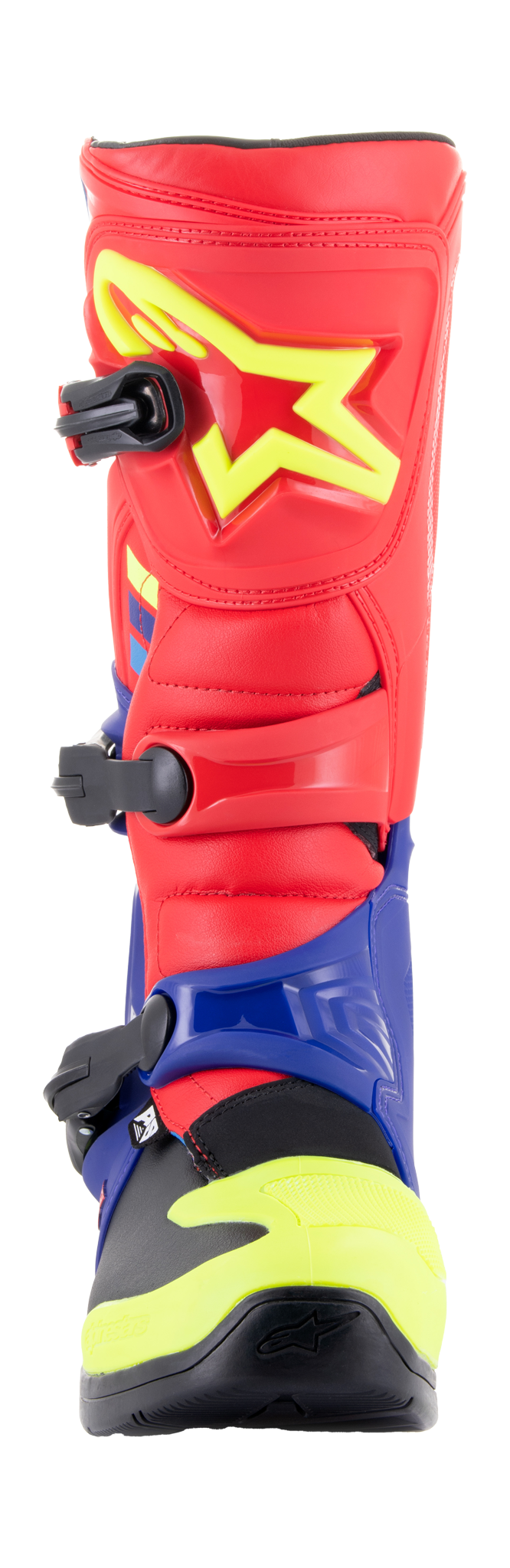 Alpinestars Motocross Boots Tech 3 - Red / Dark Blue / Fluo Yellow