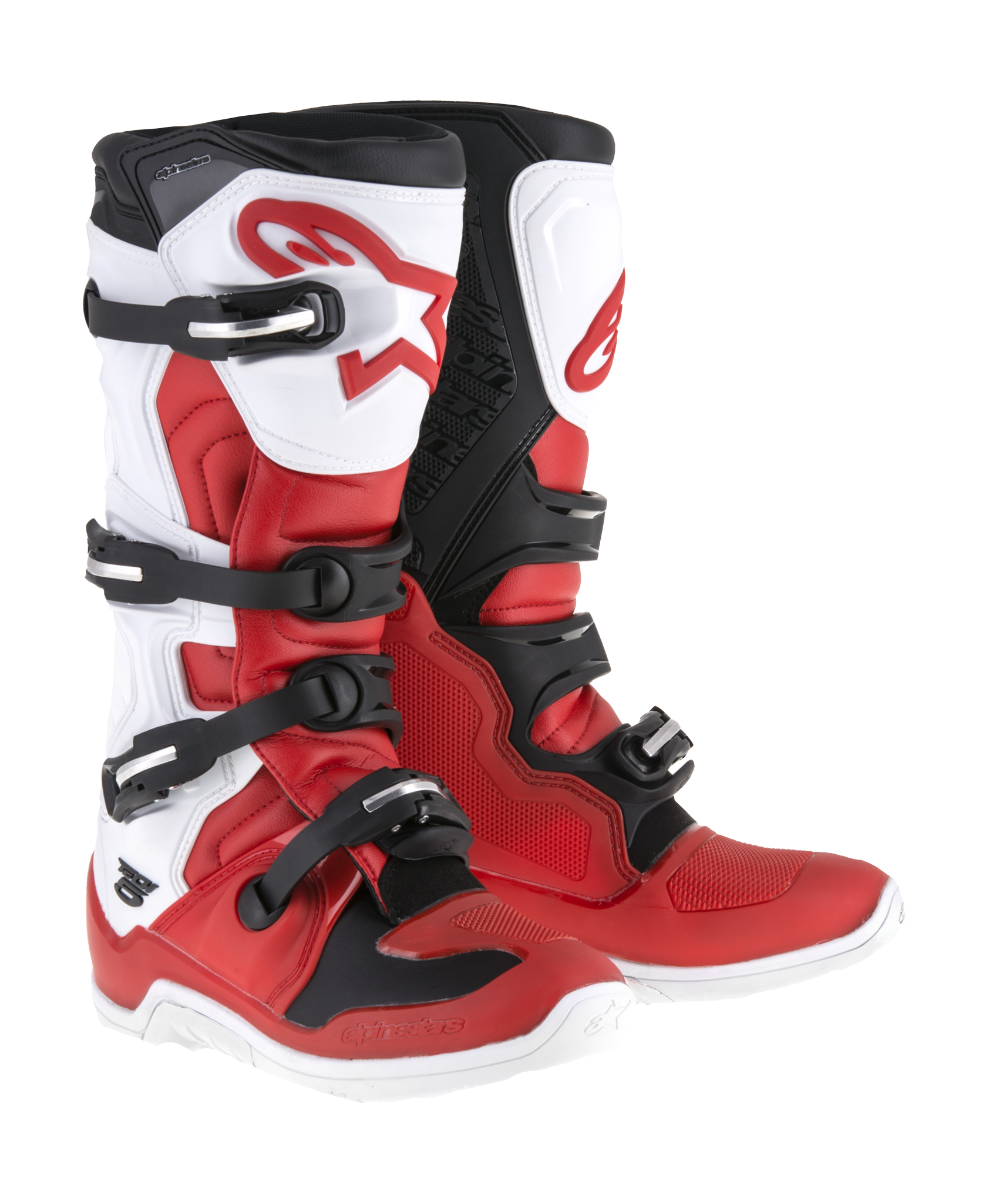 Alpinestars Motocross Boots Tech 5 - Red / White / Black