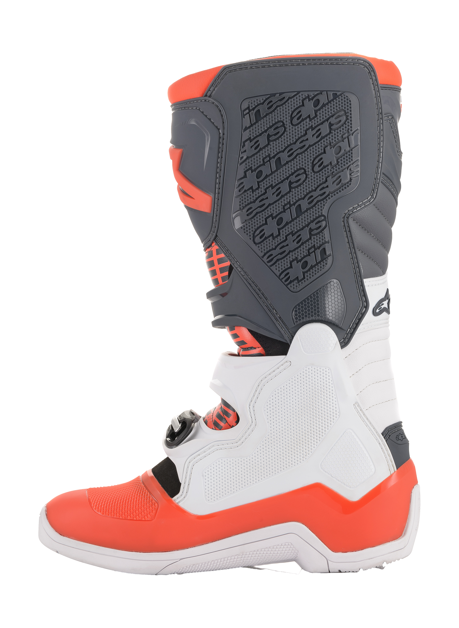 Alpinestars Motocross Boots Tech 5 - White / Grey / Fluo Red