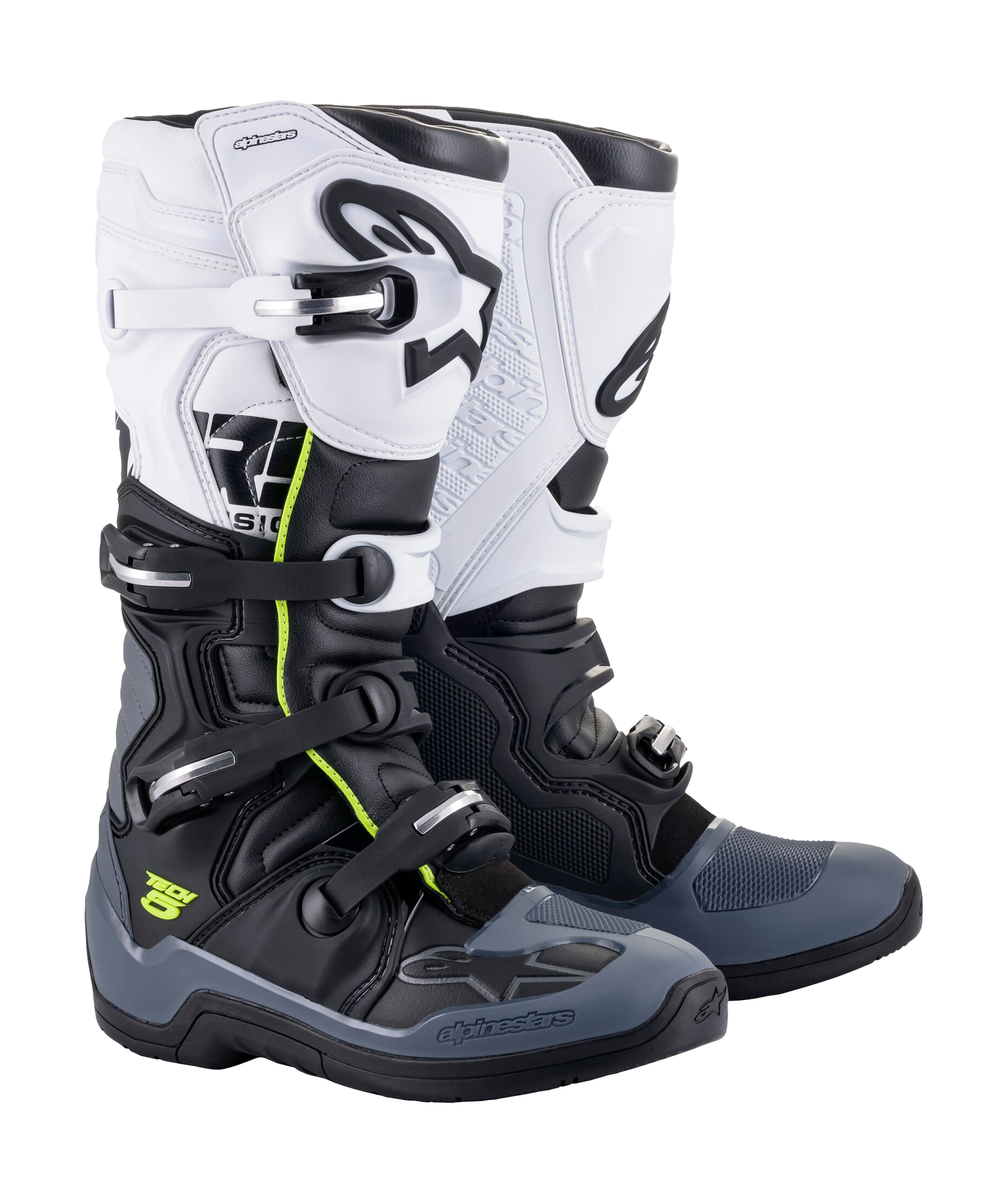 Alpinestars Motocross Boots Tech 5 - Black / Dark Grey / White
